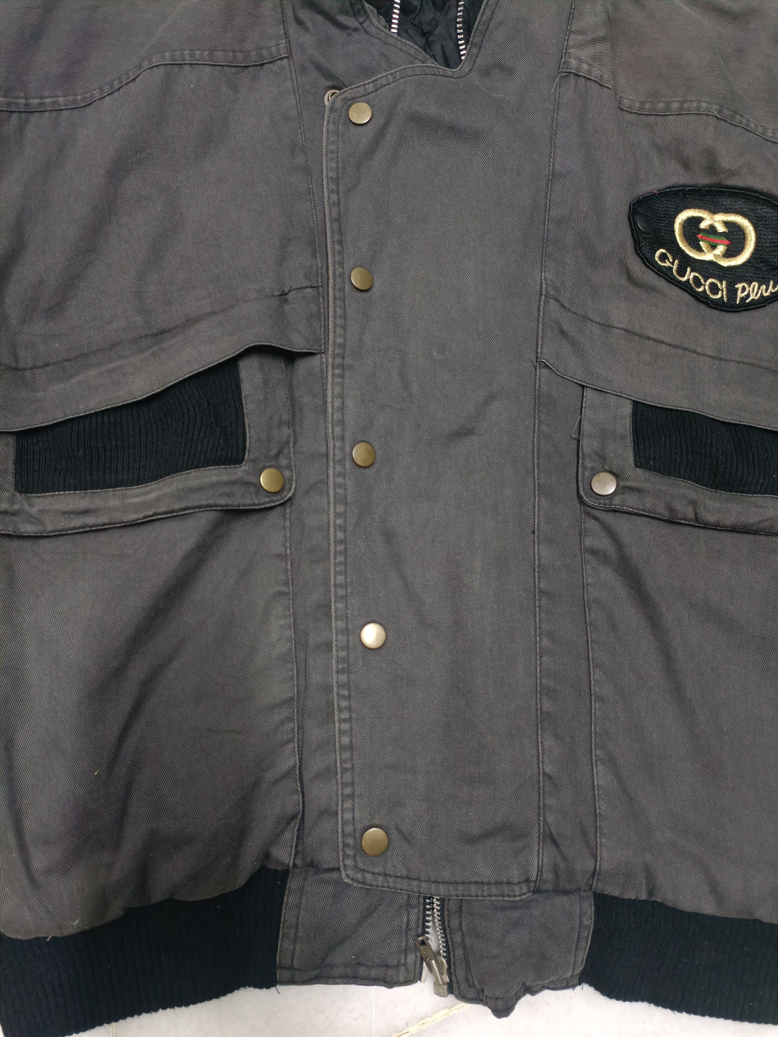 Gucci Vintage Bombers Jacket Gucci Made in Italy Size US XL / EU 56 / 4 - 10 Thumbnail