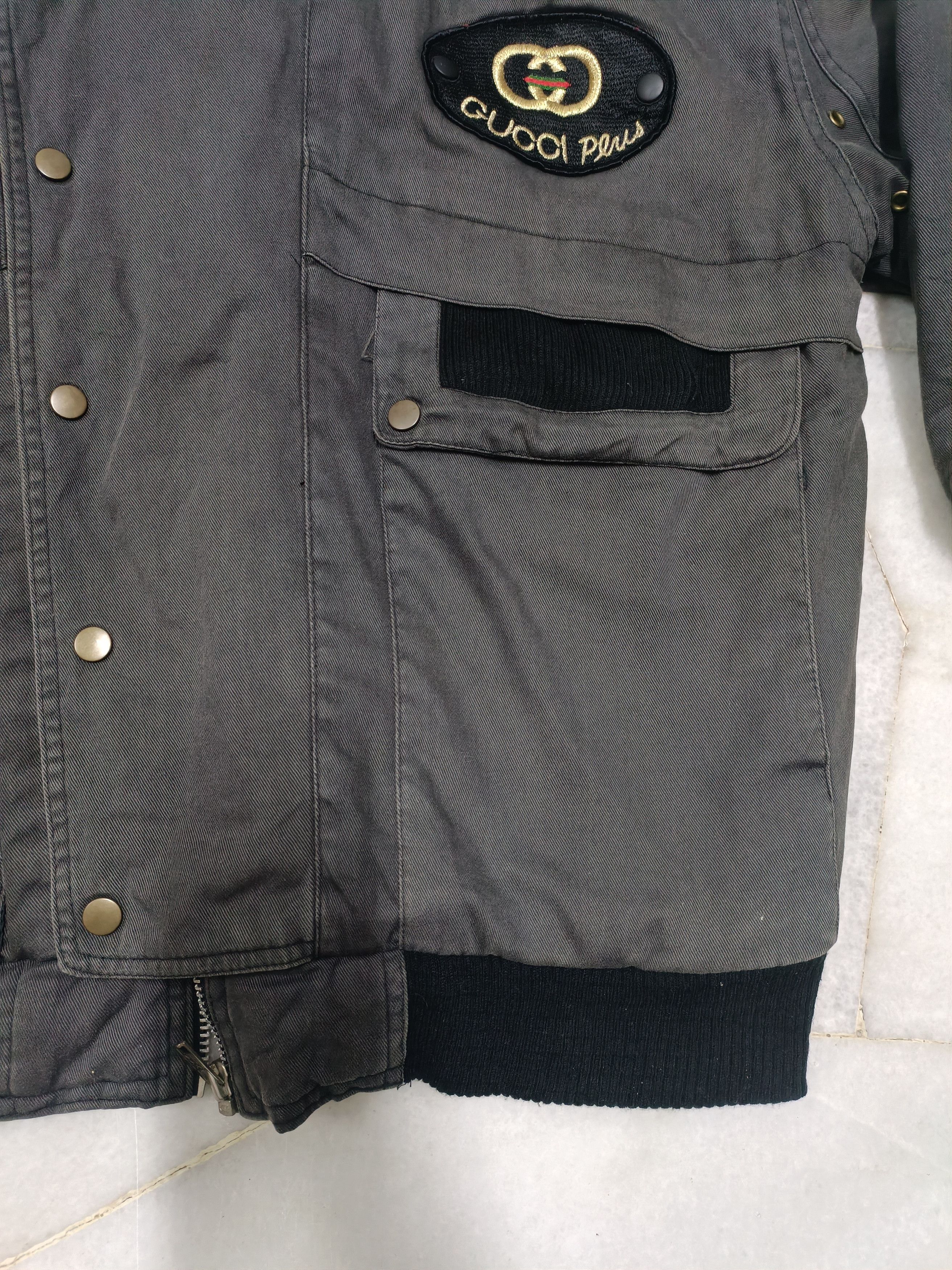 Gucci Vintage Bombers Jacket Gucci Made in Italy Size US XL / EU 56 / 4 - 11 Thumbnail