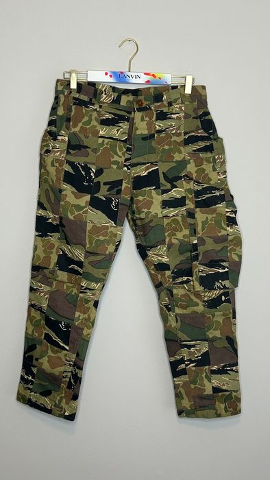 Vivienne Westwood 90s Multifaceted camo patchwork cargo pants ...