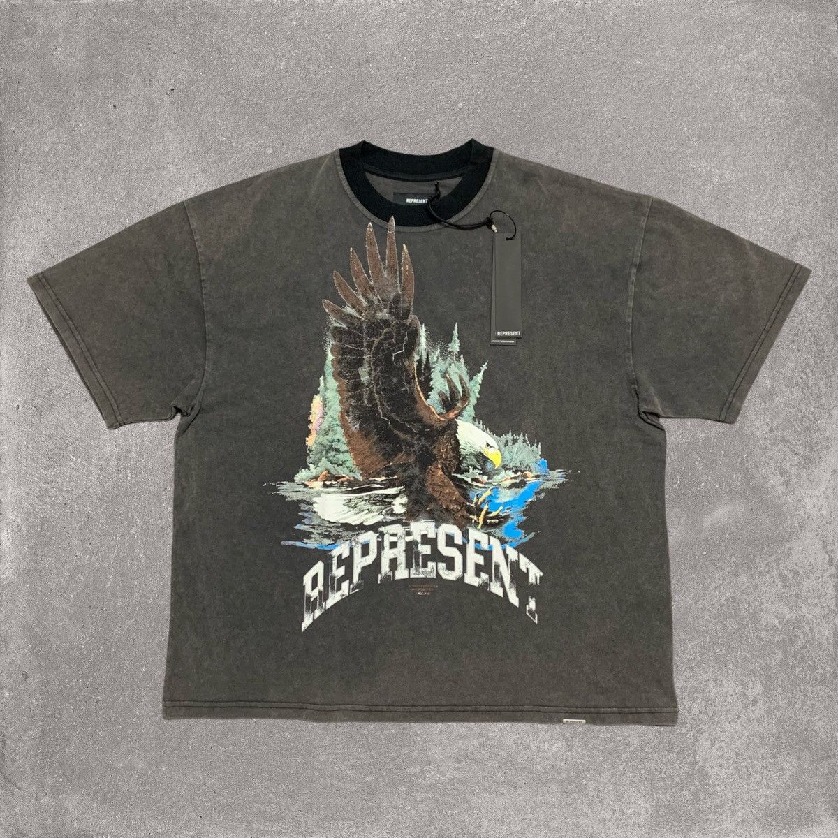 Represent Clo. Represent Eagle Medium Vintage Grey Tee Brand New Size US M / EU 48-50 / 2 - 1 Thumbnail