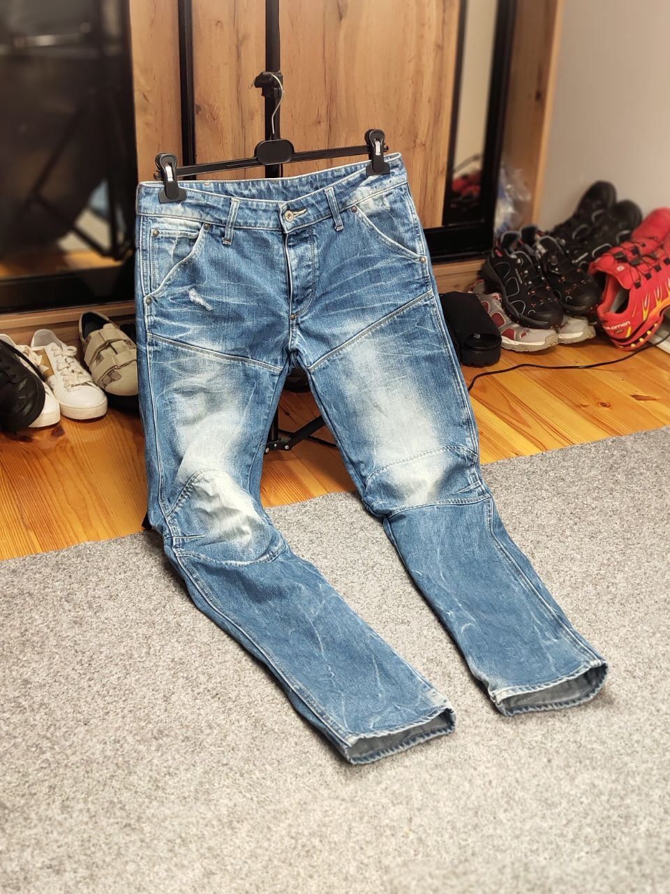 G-Star Vintage G Star Raw 5620 3d Low Tapered blue Denim Jeans Size US 30 / EU 46 - 18 Thumbnail