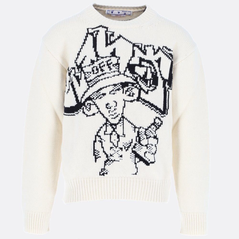 image of Off White O11B112Oob Sweaters In White, Men's (Size Medium)
