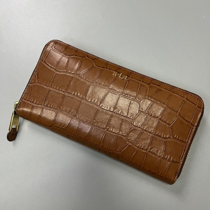 ralph lauren alligator wallet