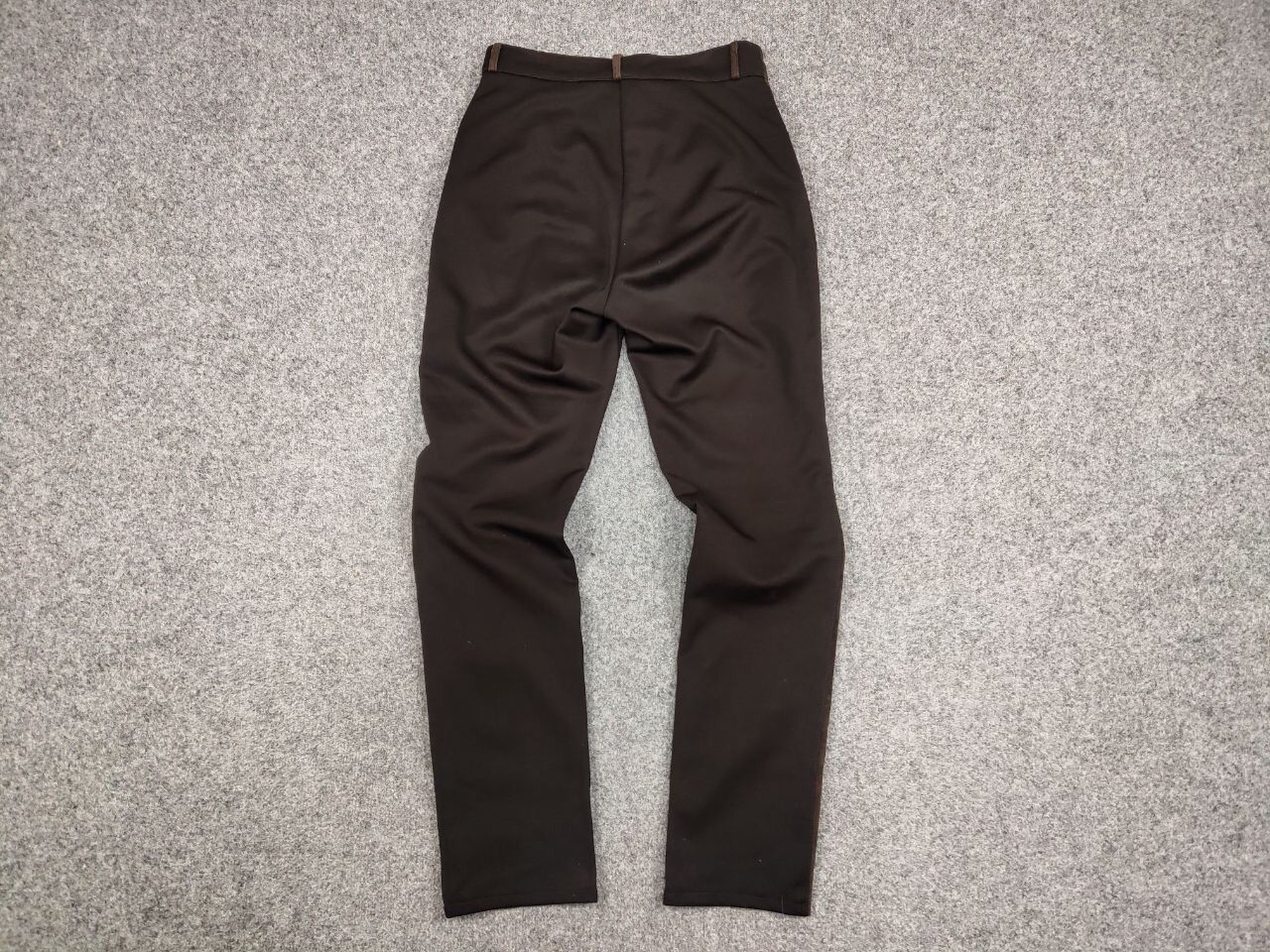 Vintage Vintage Combined women's leather trousers dark brown Pants Size 32" / US 10 / IT 46 - 14 Thumbnail