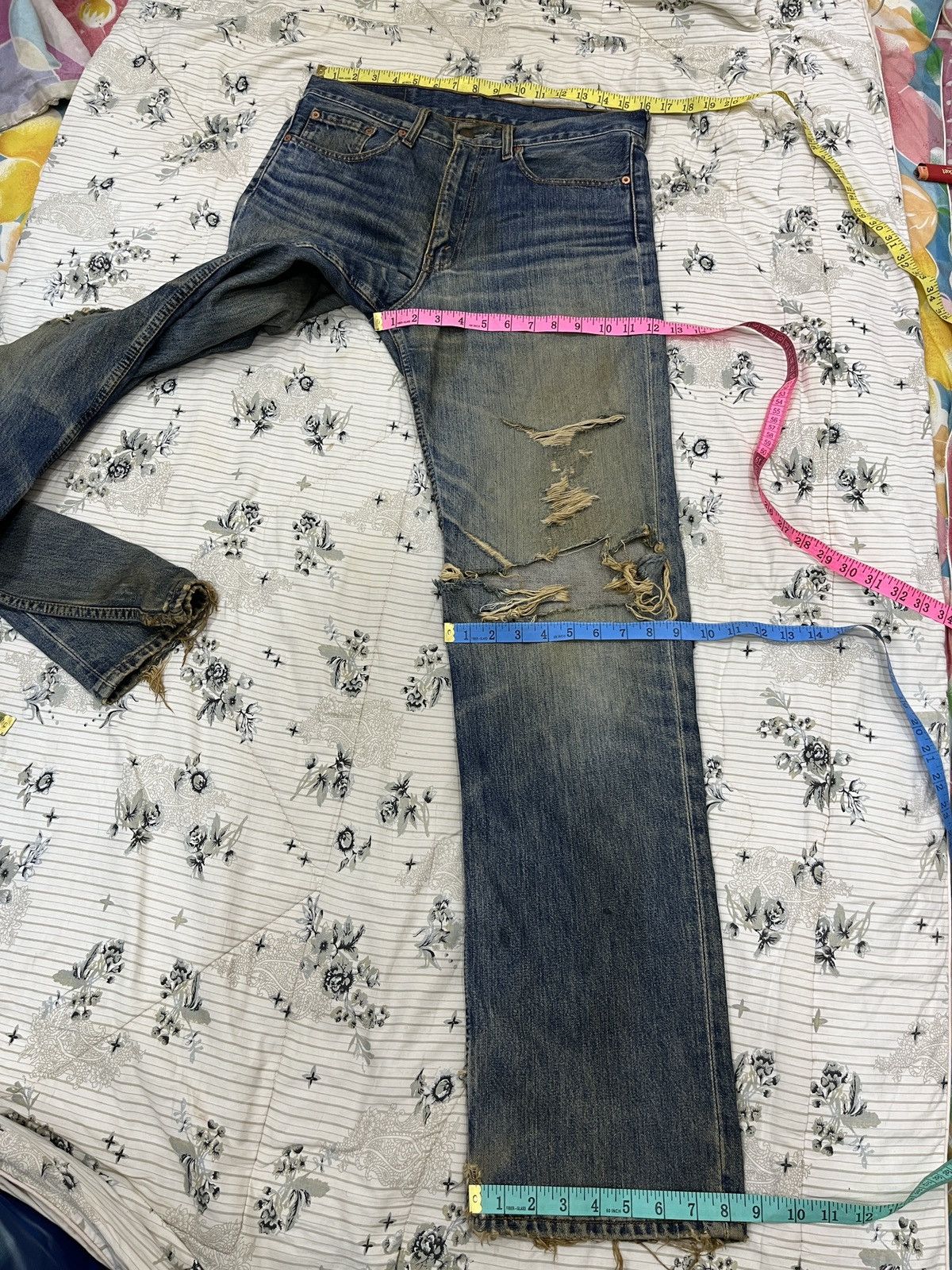Levi's (Hhh). VINTAGE LEVIS 508 HYPEBEAST DISTRESSED DENIM Size US 32 / EU 48 - 16 Thumbnail