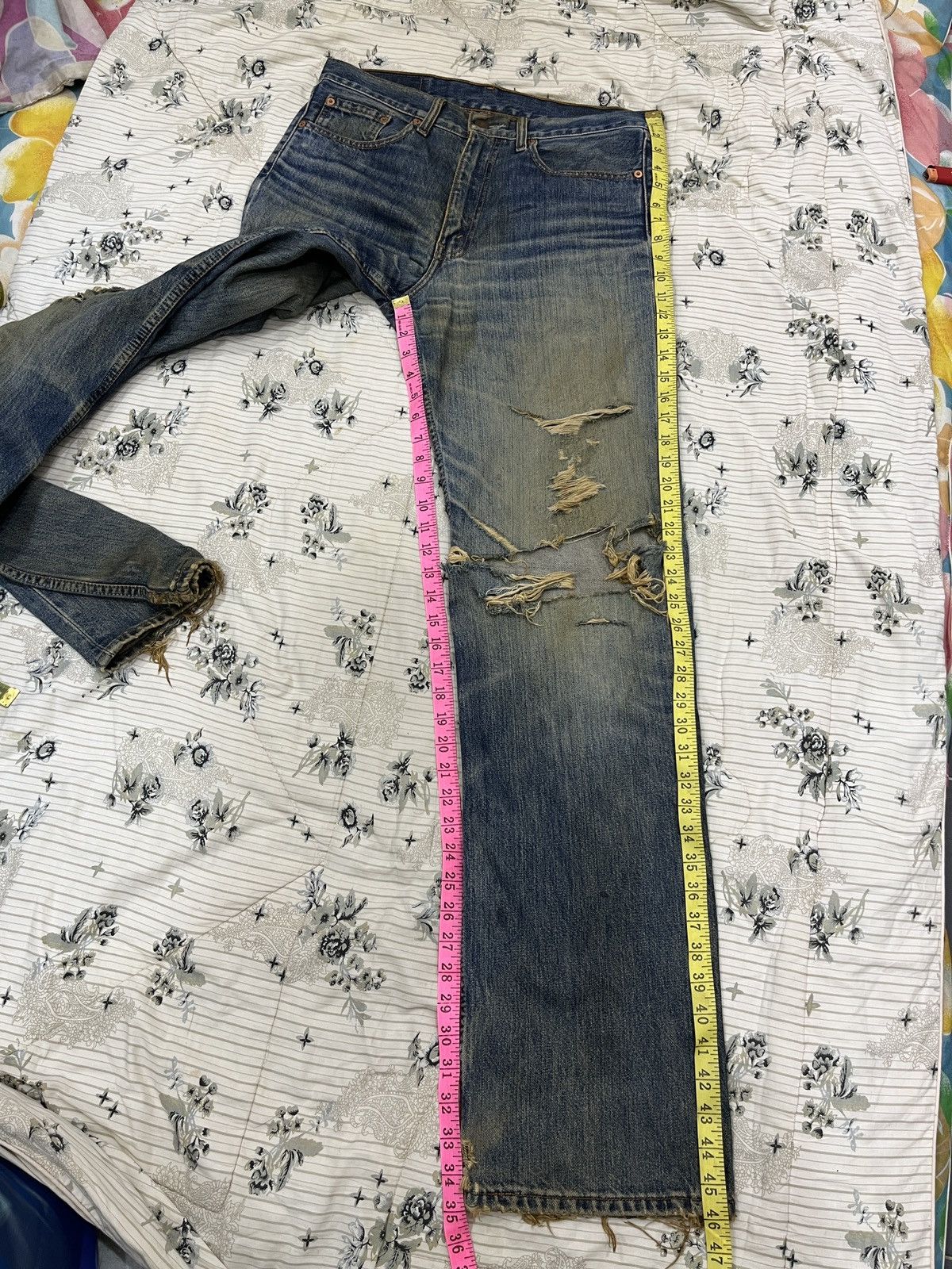 Levi's (Hhh). VINTAGE LEVIS 508 HYPEBEAST DISTRESSED DENIM Size US 32 / EU 48 - 17 Thumbnail