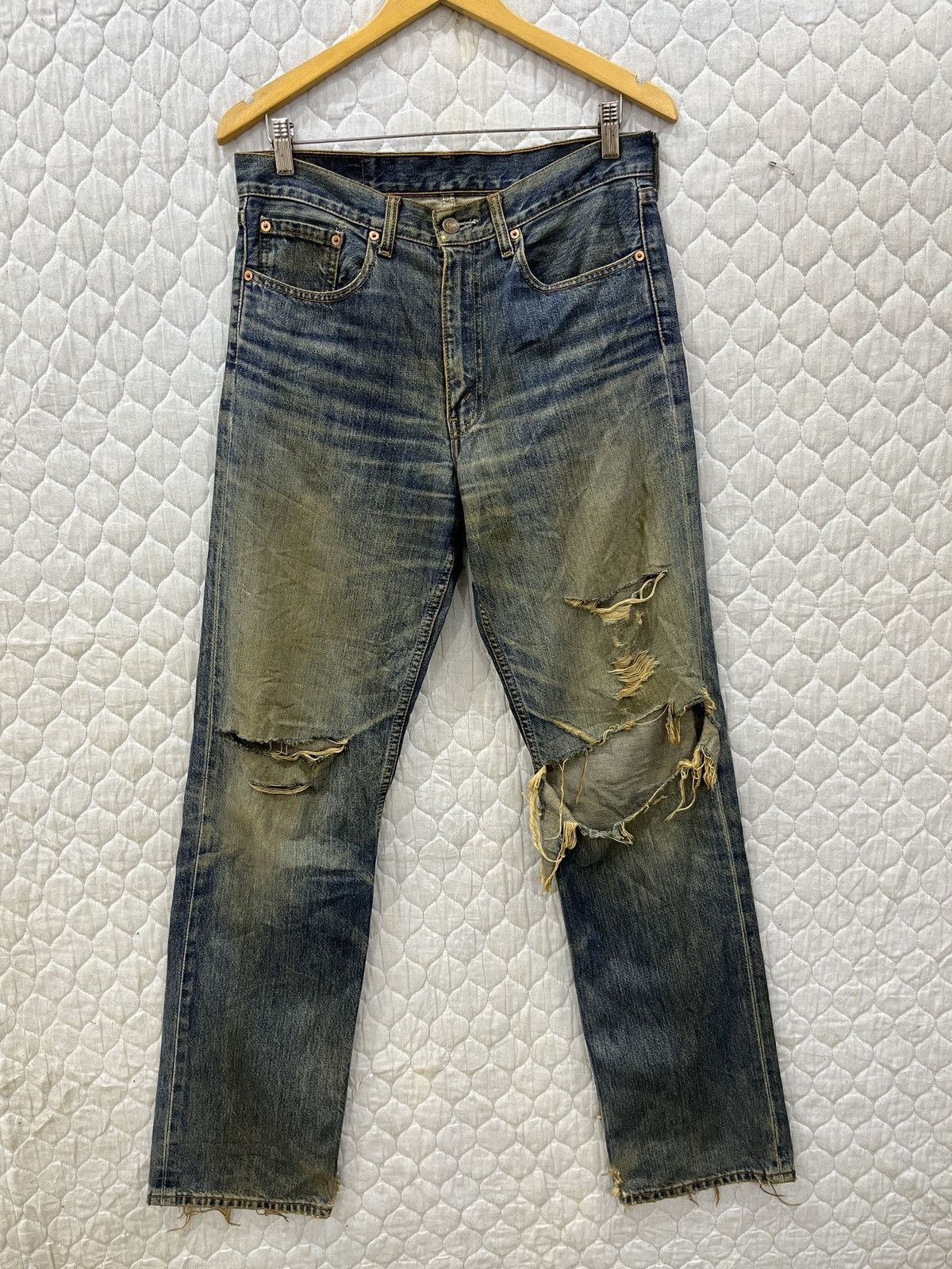 Levi's (Hhh). VINTAGE LEVIS 508 HYPEBEAST DISTRESSED DENIM Size US 32 / EU 48 - 1 Thumbnail