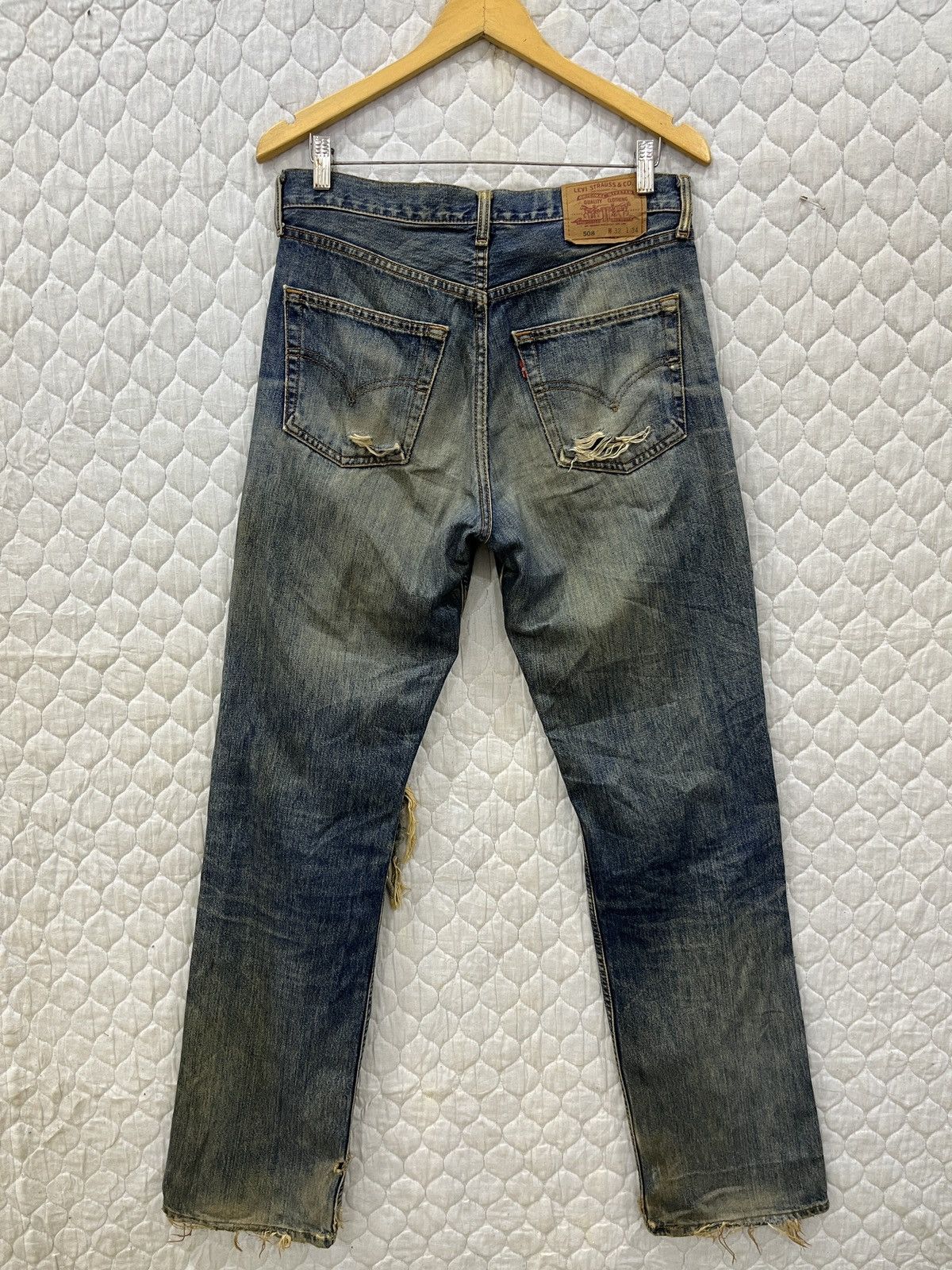 Levi's (Hhh). VINTAGE LEVIS 508 HYPEBEAST DISTRESSED DENIM Size US 32 / EU 48 - 6 Thumbnail