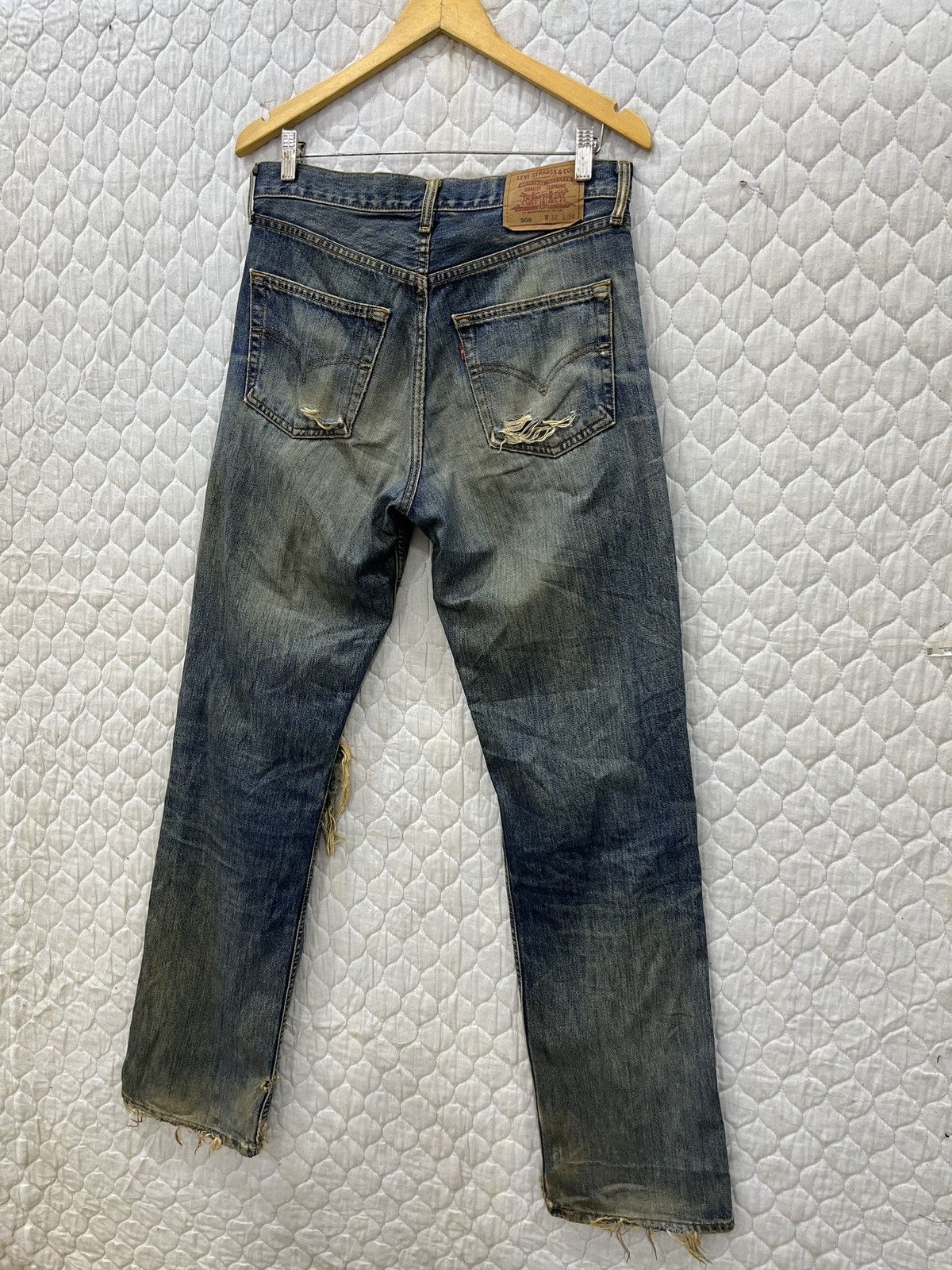 Levi's (Hhh). VINTAGE LEVIS 508 HYPEBEAST DISTRESSED DENIM Size US 32 / EU 48 - 7 Thumbnail