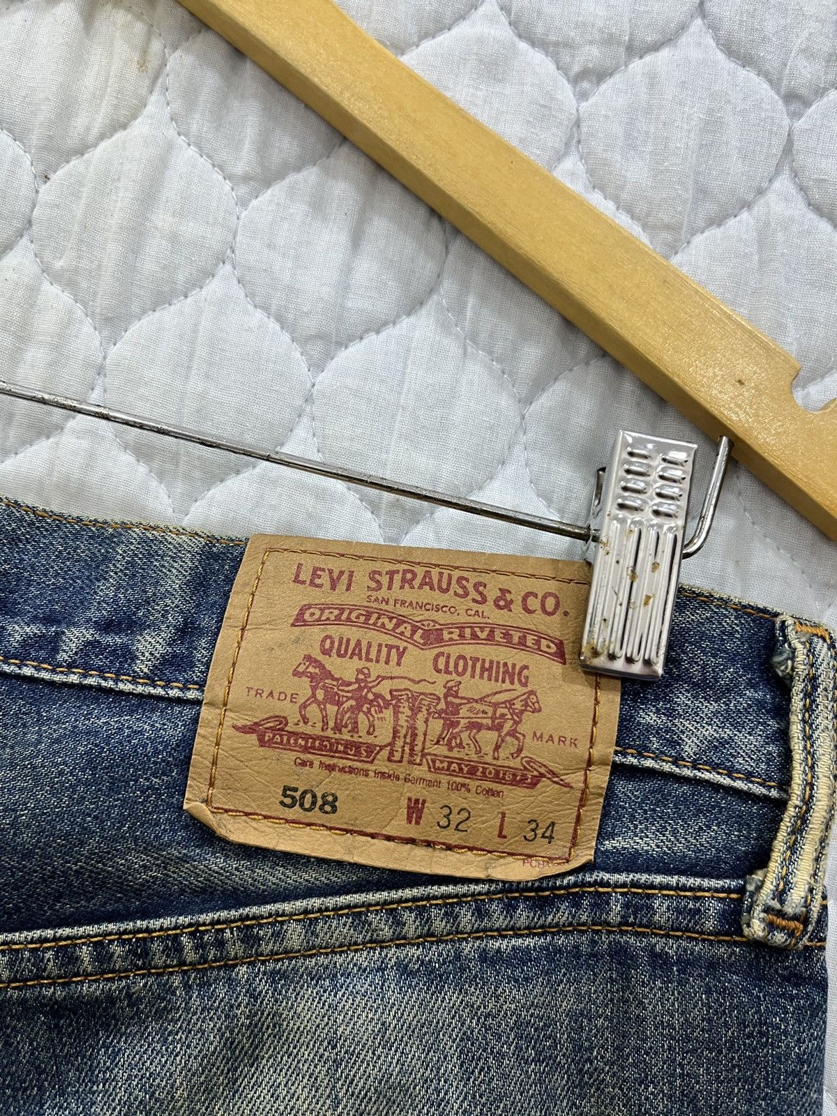 Levi's (Hhh). VINTAGE LEVIS 508 HYPEBEAST DISTRESSED DENIM Size US 32 / EU 48 - 11 Thumbnail