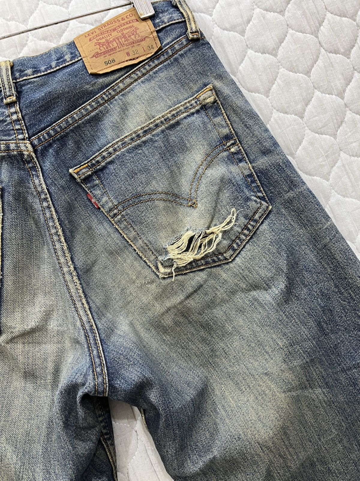 Levi's (Hhh). VINTAGE LEVIS 508 HYPEBEAST DISTRESSED DENIM Size US 32 / EU 48 - 10 Thumbnail
