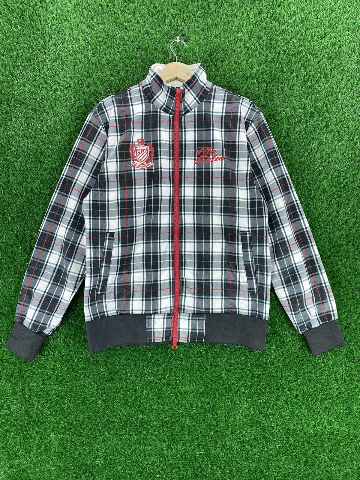 ‼️OFFER‼️Vintage Fila Golf Checkered Zipper Jacket