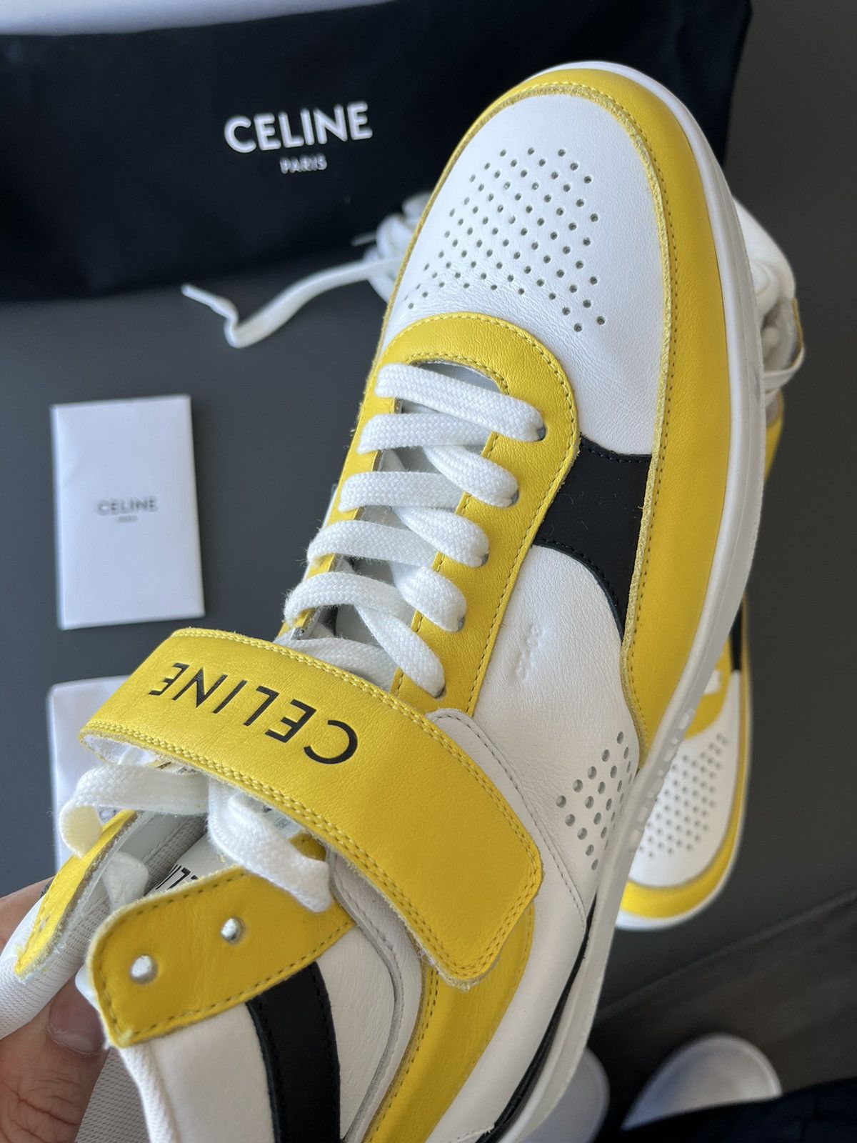 Celine × Hedi Slimane Super Runway Brand New Celine Leather Trainer LimitedEdition Size US 10 / EU 43 - 20 Thumbnail