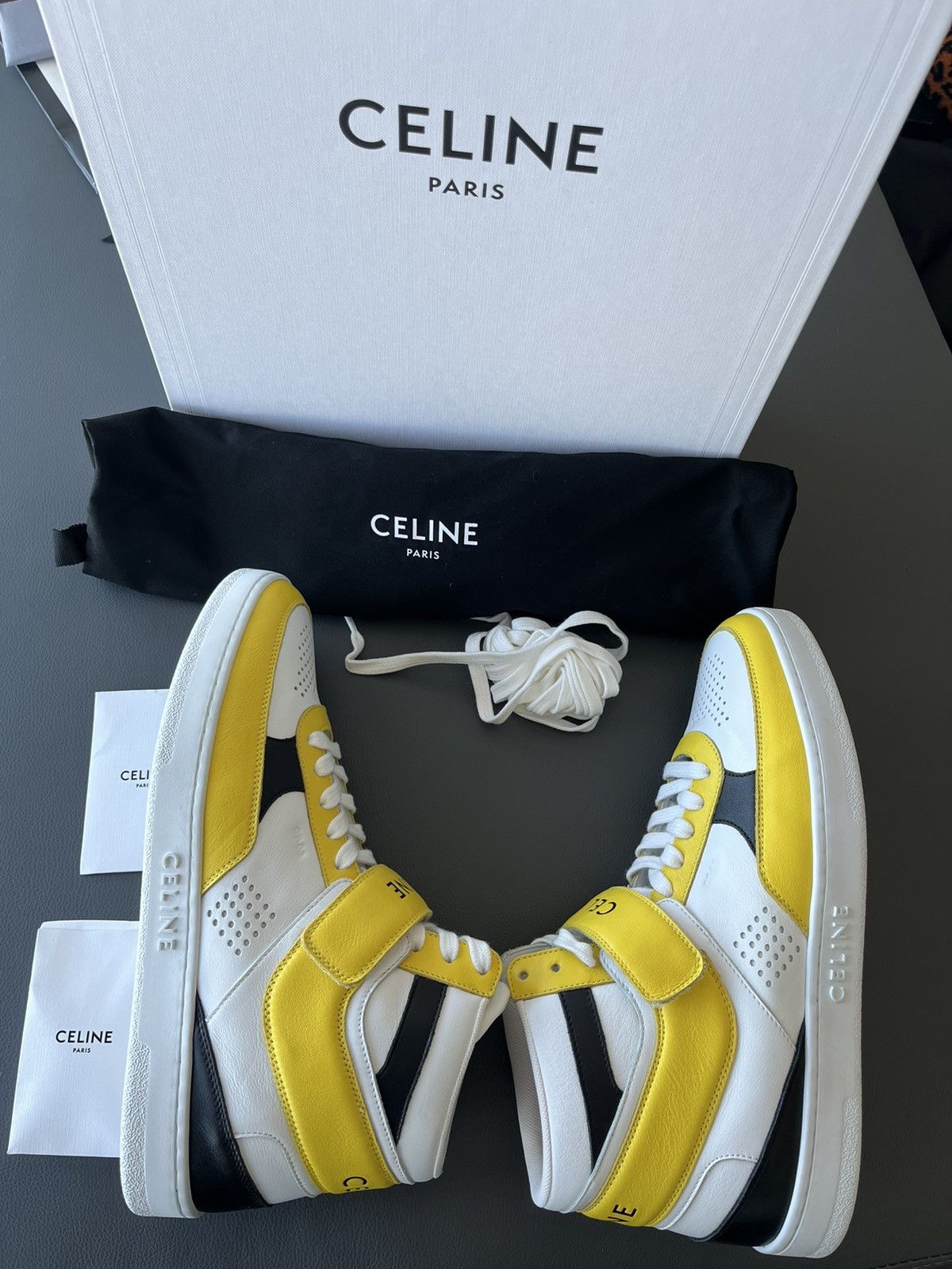 Celine × Hedi Slimane Super Runway Brand New Celine Leather Trainer LimitedEdition Size US 10 / EU 43 - 2 Thumbnail