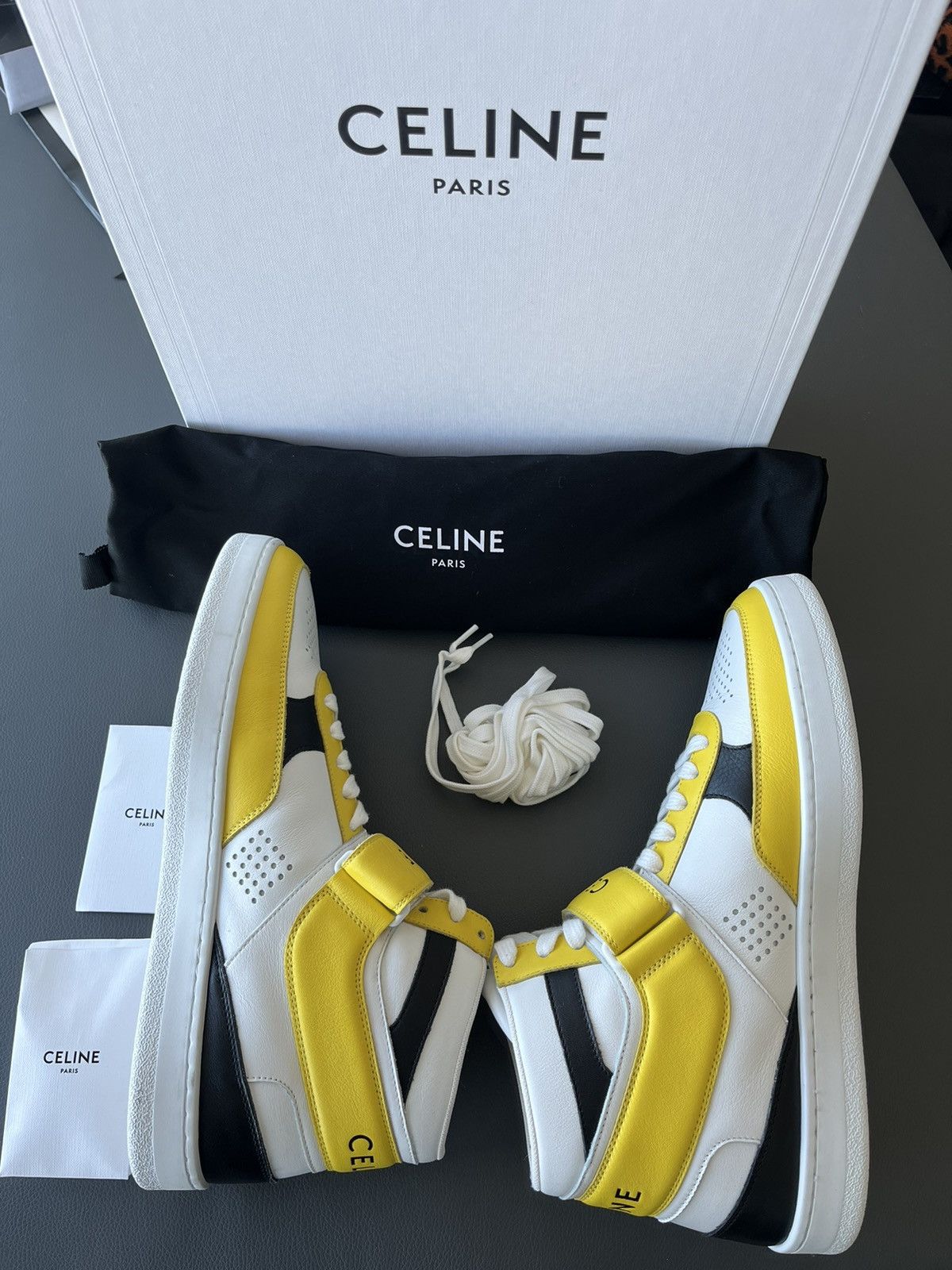 Celine × Hedi Slimane Super Runway Brand New Celine Leather Trainer LimitedEdition Size US 10 / EU 43 - 11 Thumbnail