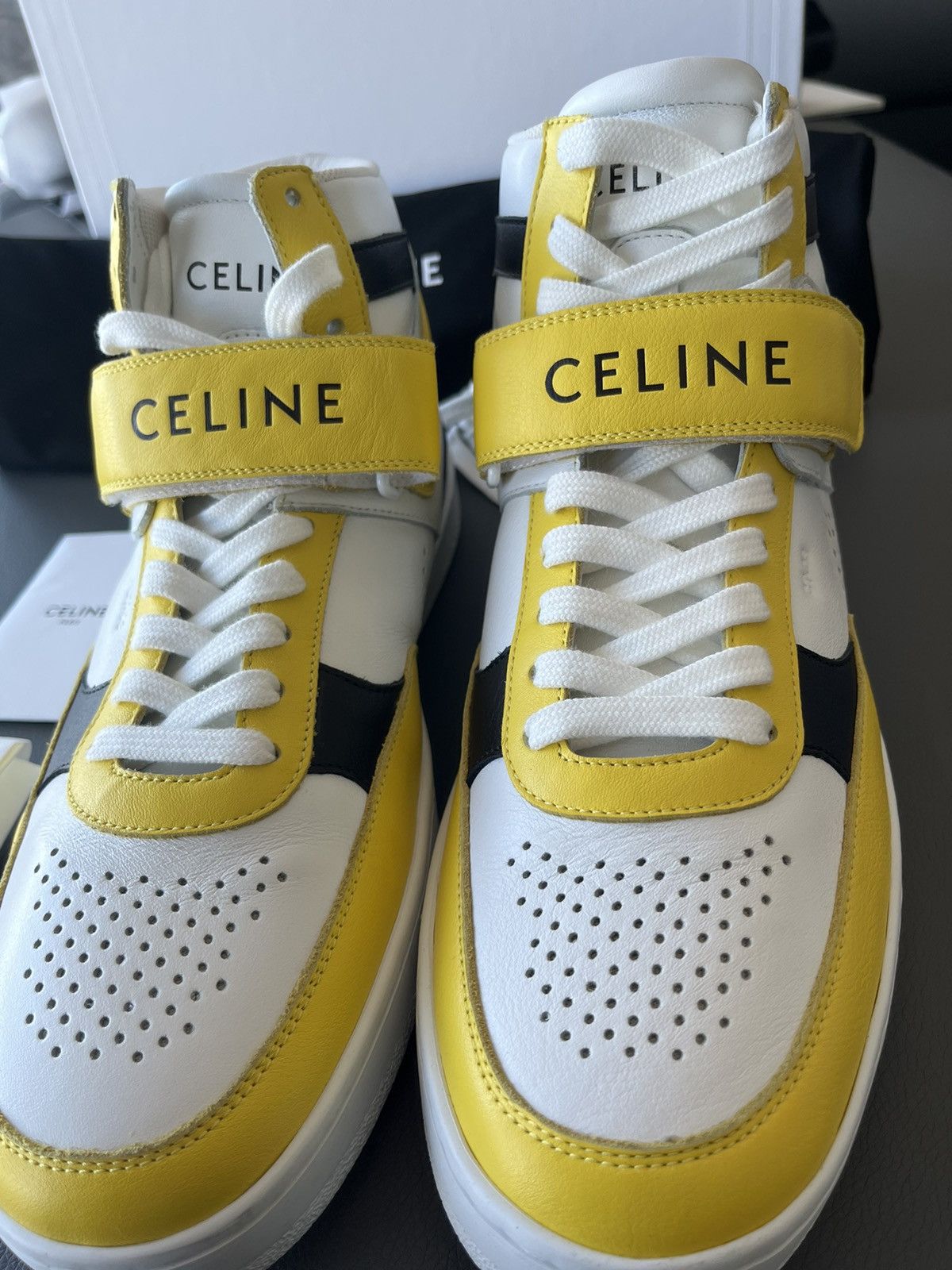 Celine × Hedi Slimane Super Runway Brand New Celine Leather Trainer LimitedEdition Size US 10 / EU 43 - 18 Thumbnail