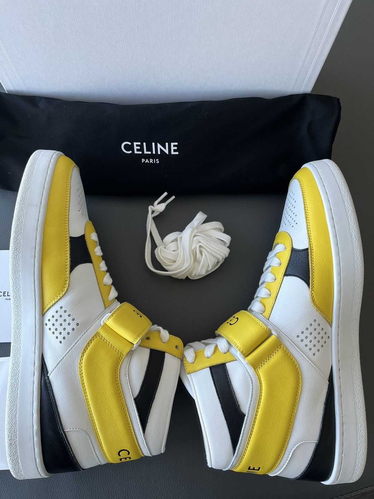 Celine × Hedi Slimane Super Runway Brand New Celine Leather Trainer LimitedEdition Size US 10 / EU 43 - 12 Thumbnail