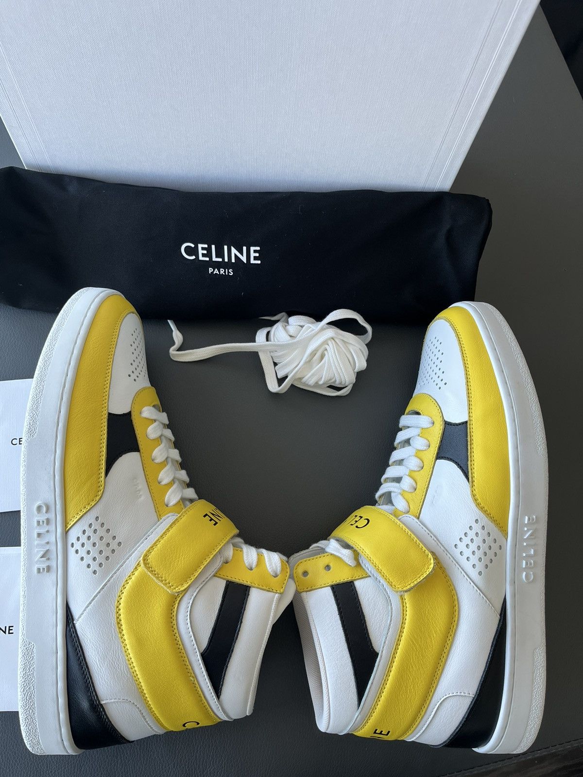 Celine × Hedi Slimane Super Runway Brand New Celine Leather Trainer LimitedEdition Size US 10 / EU 43 - 13 Thumbnail