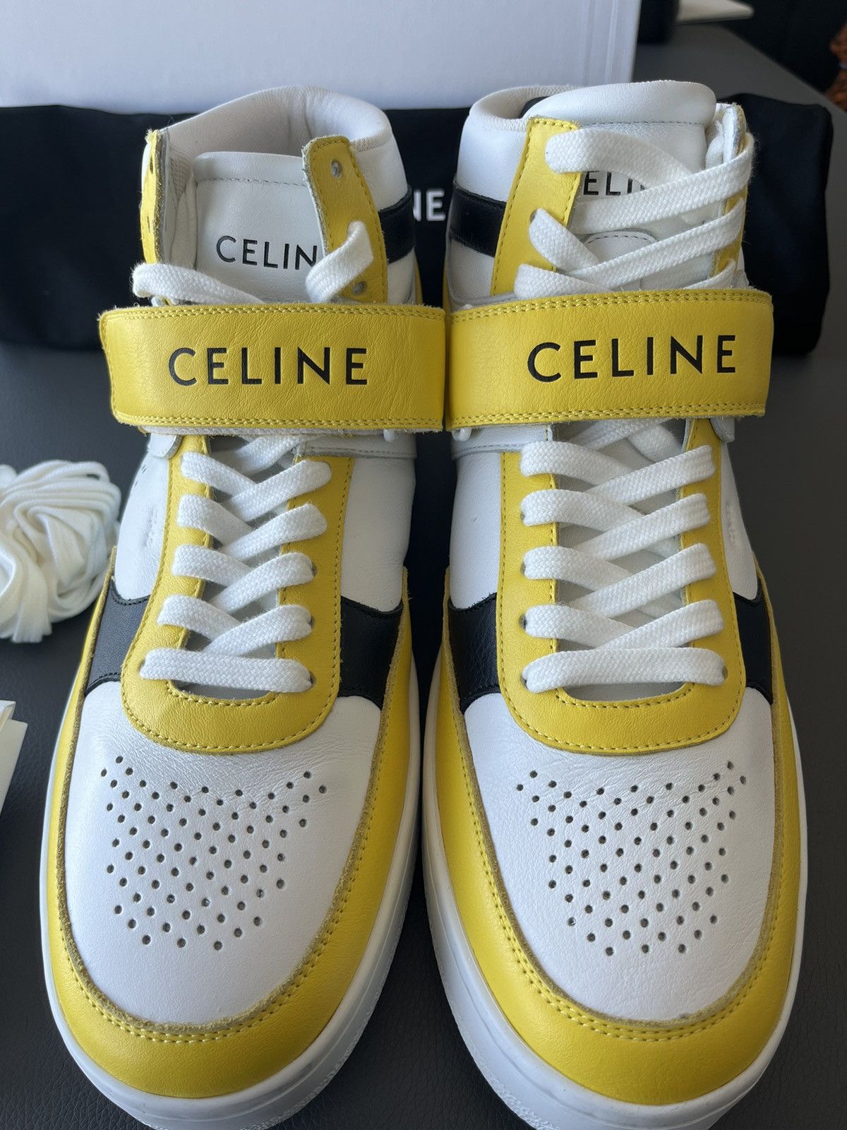 Celine × Hedi Slimane Super Runway Brand New Celine Leather Trainer LimitedEdition Size US 10 / EU 43 - 16 Thumbnail