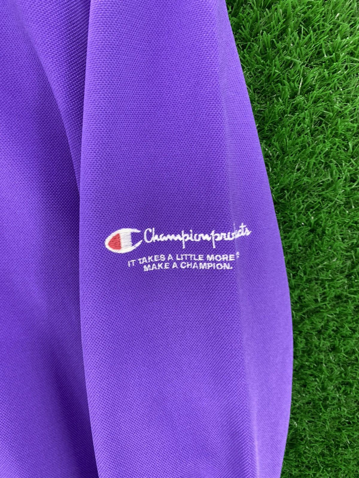 Champion × Vintage Vintage Champion Zipper Jacket Purple Sweater Size US L / EU 52-54 / 3 - 2 Thumbnail