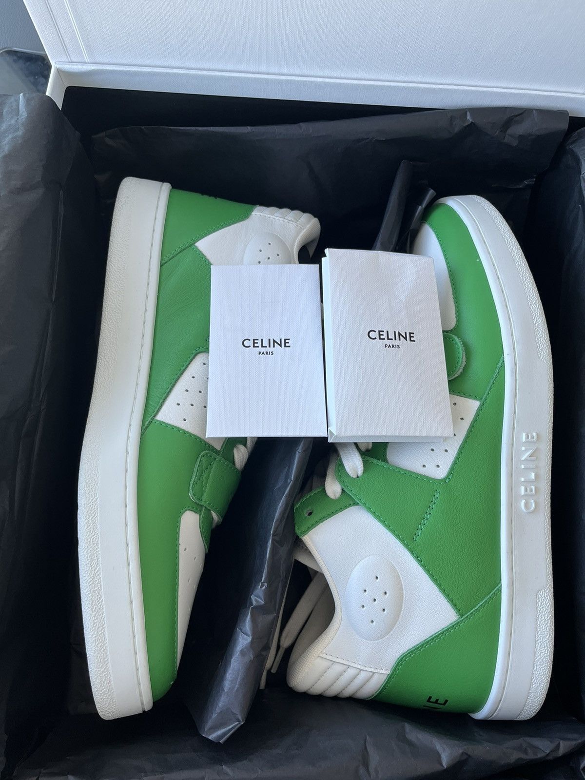 Celine × Hedi Slimane Super Runway Brand New Celine Logo Leather Trainer Limited Size US 10 / EU 43 - 7 Thumbnail
