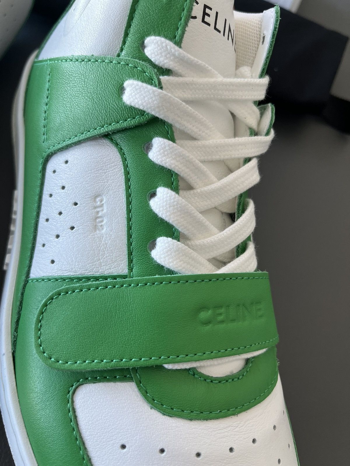 Celine × Hedi Slimane Super Runway Brand New Celine Logo Leather Trainer Limited Size US 10 / EU 43 - 16 Thumbnail