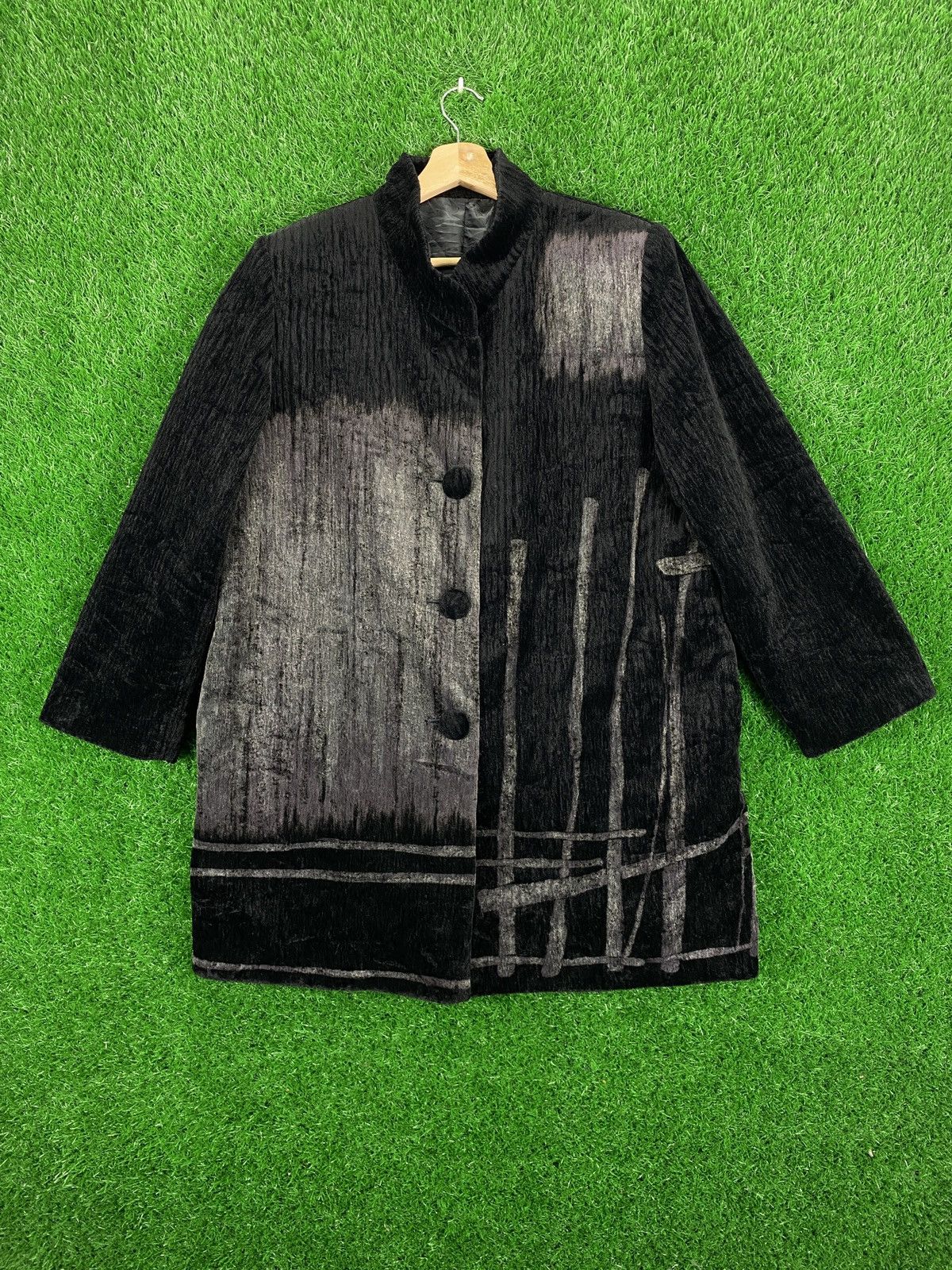 Vintage Vintage Corduroy Button Up Jacket Black Size US L / EU 52-54 / 3 - 1 Thumbnail