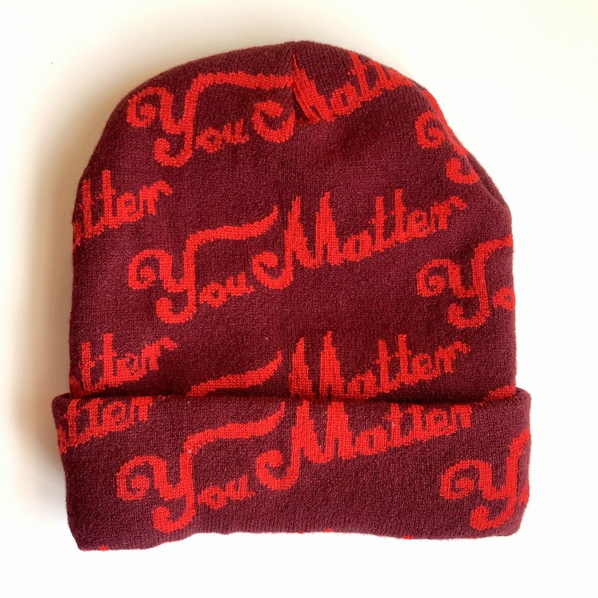 You Matter by Demetrius Harmon You Matter Trucker Beanie WINE Size ONE SIZE - 2 Thumbnail