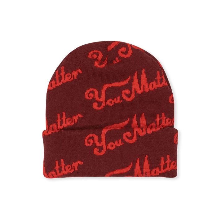 You Matter by Demetrius Harmon You Matter Trucker Beanie WINE Size ONE SIZE - 1 Thumbnail