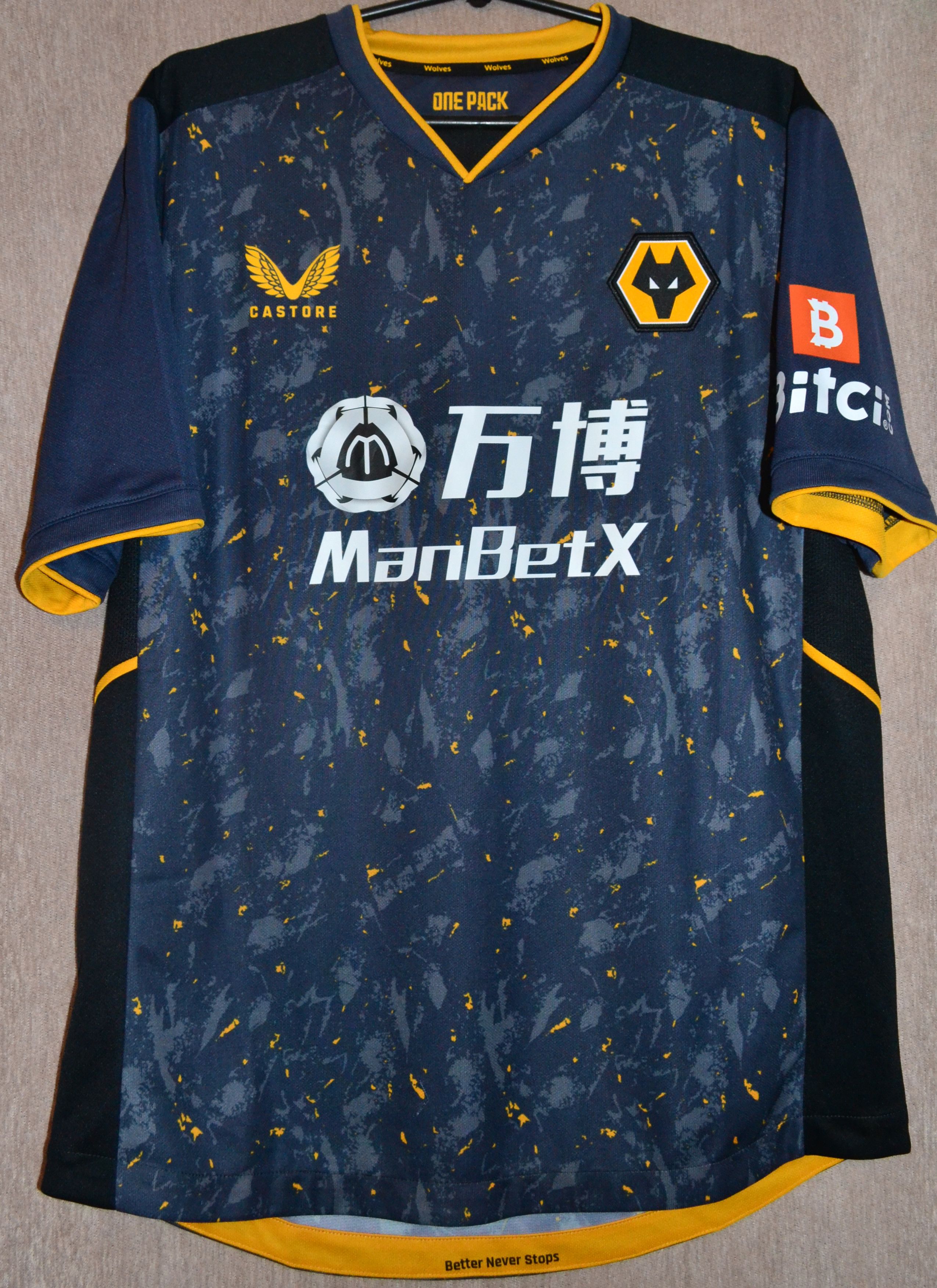 Soccer Jersey Wolverhampton FC Wolves 2021 2022 Away Football Shirt ...