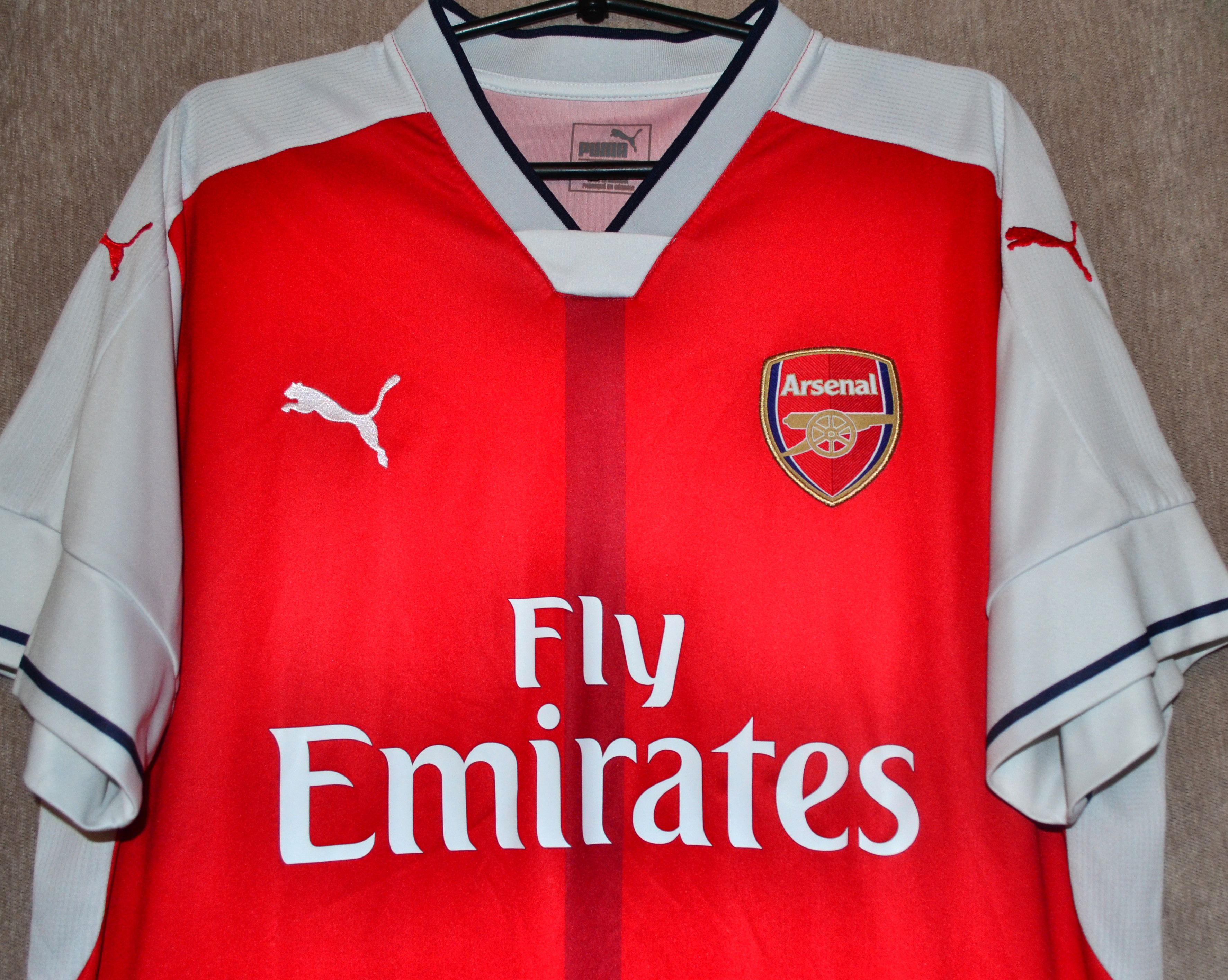 Puma Arsenal FC 2016 2017 Home Puma Jersey Soccer T-Shirt Size US XL / EU 56 / 4 - 2 Thumbnail