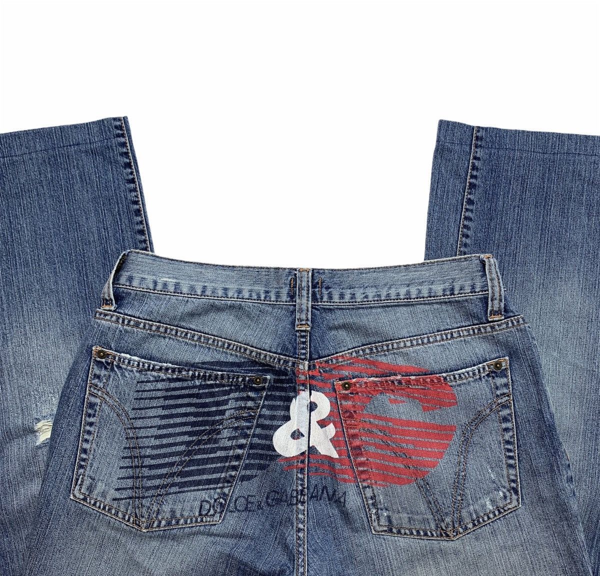 Dolce & Gabbana × Vintage Vintage y2k D&G Dolce & Gabbana distressed denim jeans Size US 30 / EU 46 - 2 Thumbnail