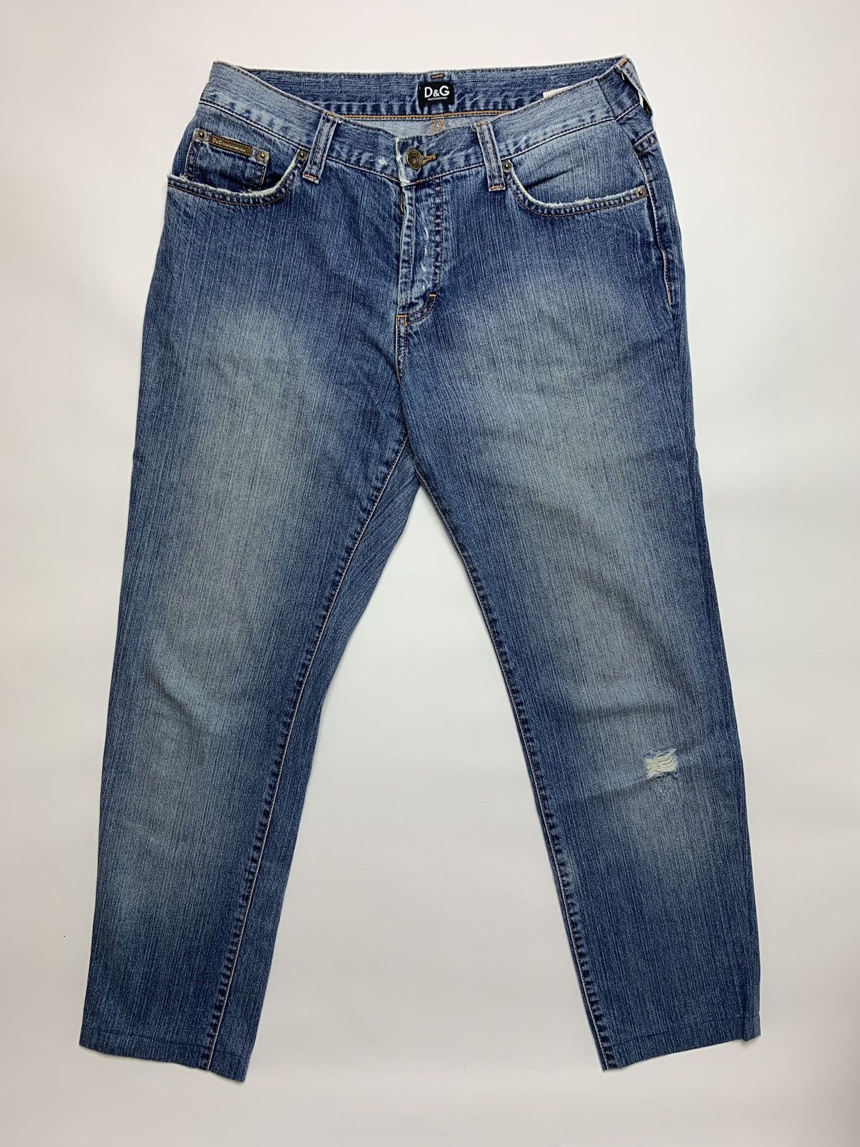 Dolce & Gabbana × Vintage Vintage y2k D&G Dolce & Gabbana distressed denim jeans Size US 30 / EU 46 - 3 Thumbnail