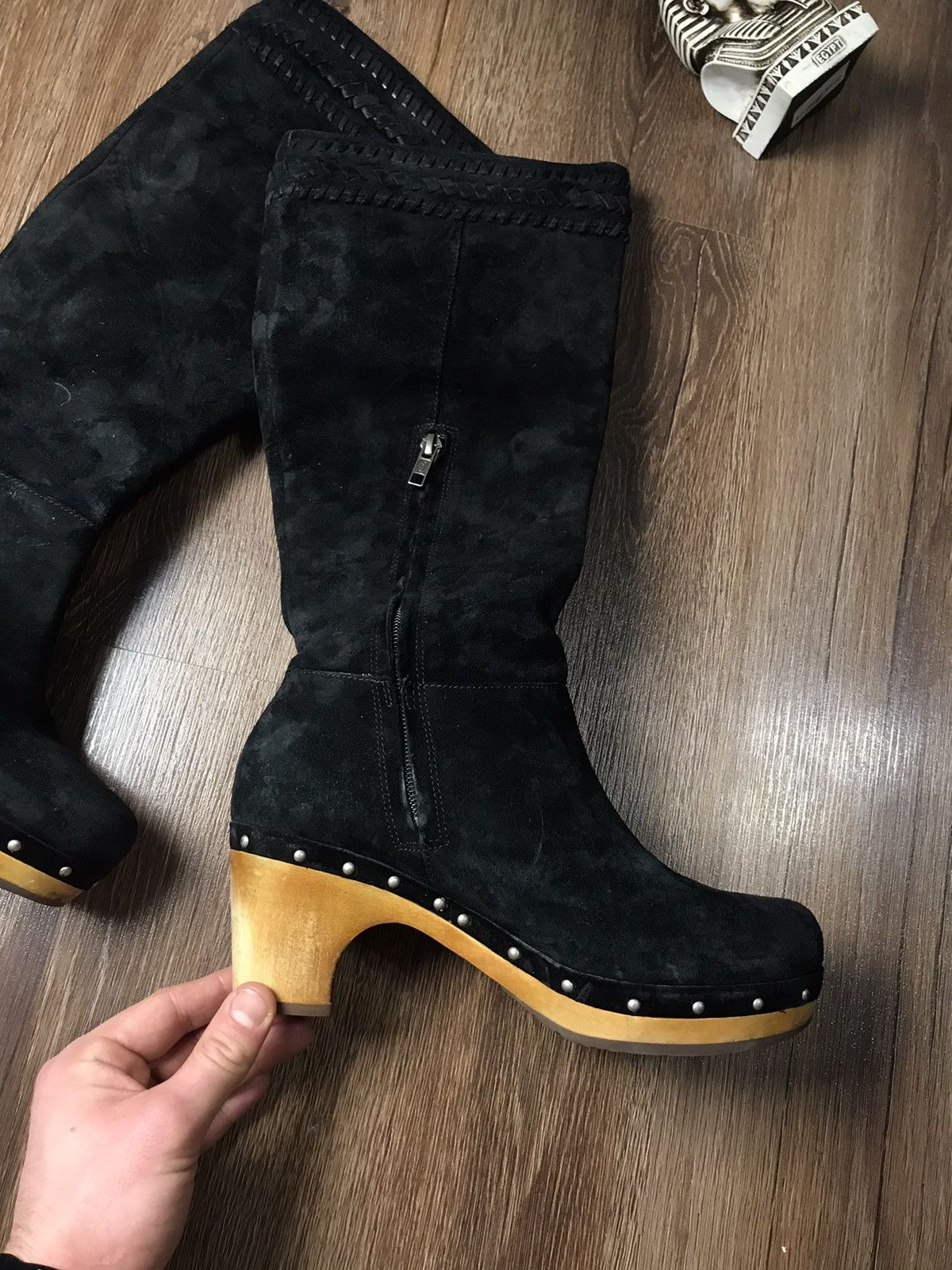 Ugg UGG ROSABELLA 1956 Suade black Leather Boots Size US 8 / IT 38 - 5 Thumbnail
