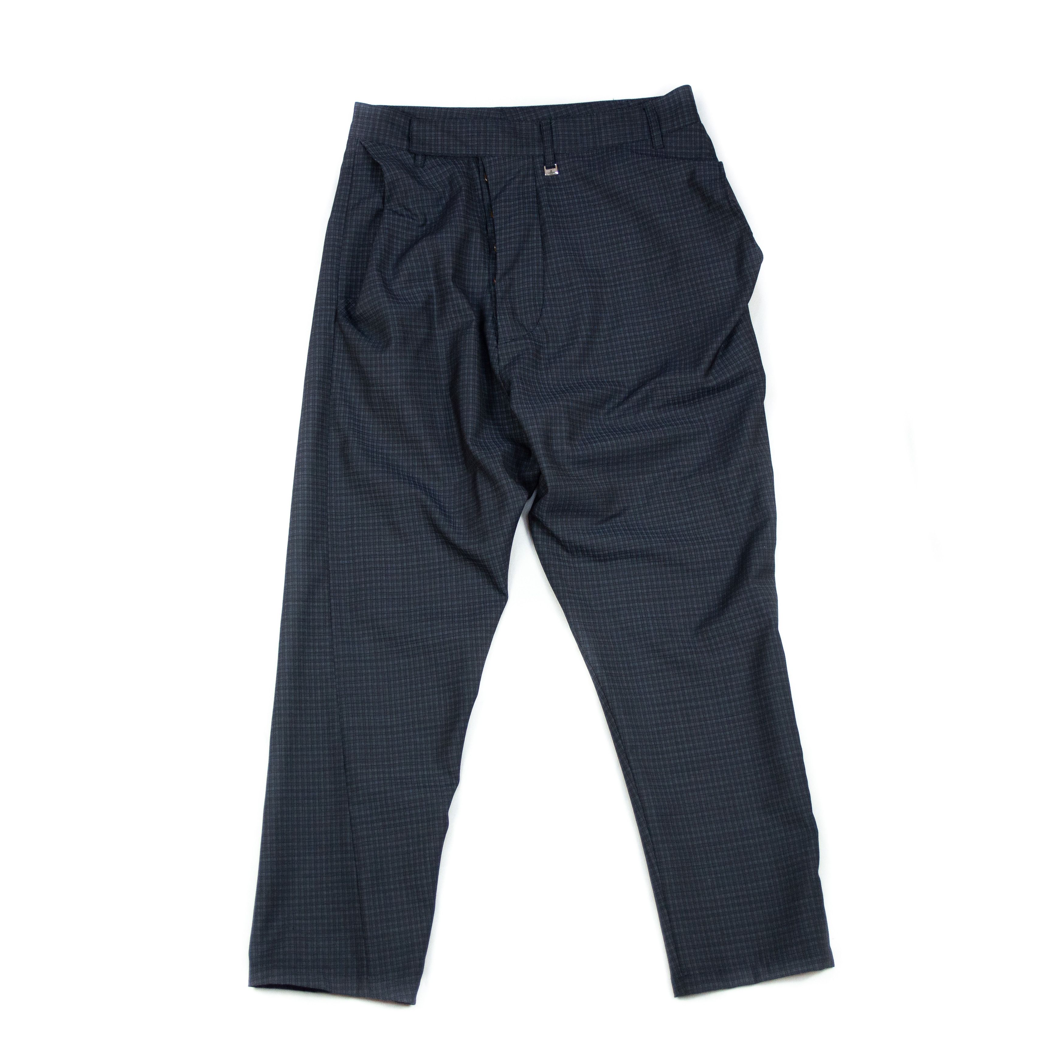CREASED EFFECT ARTISANAL RUNWAY TROUSERS