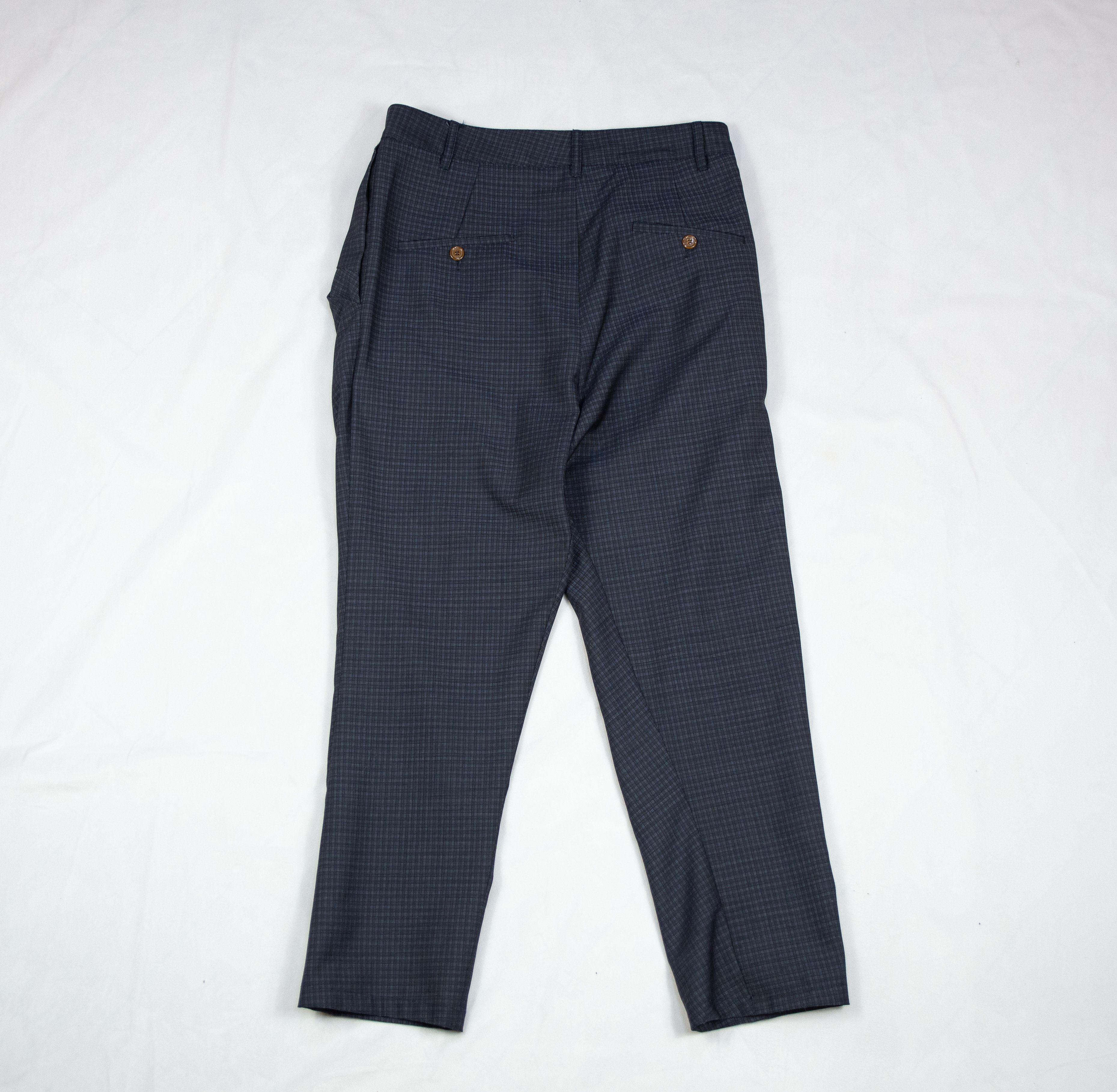 Vivienne Westwood CREASED EFFECT ARTISANAL RUNWAY TROUSERS Size US 28 / EU 44 - 2 Thumbnail