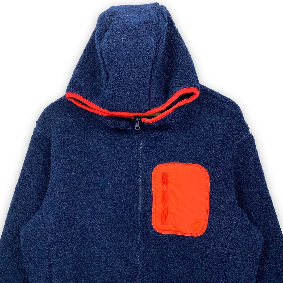 J.W.ANDERSON UNIQLO DEEP PILE FLEECE HOODED ZIPPER JACKET