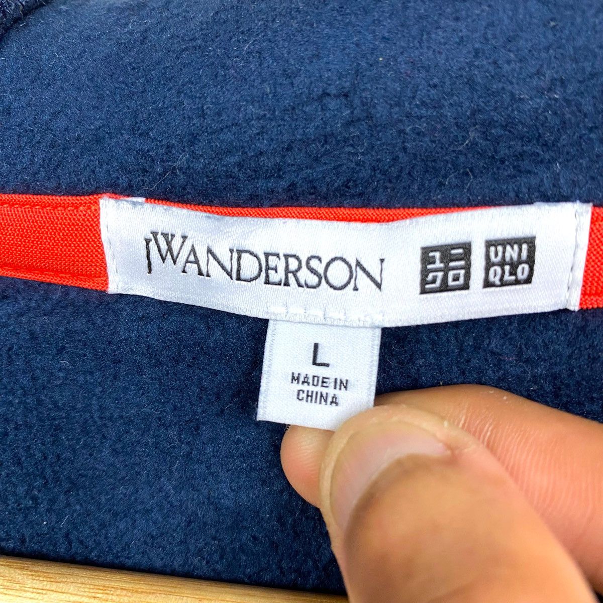 J.W.ANDERSON UNIQLO DEEP PILE FLEECE HOODED ZIPPER JACKET