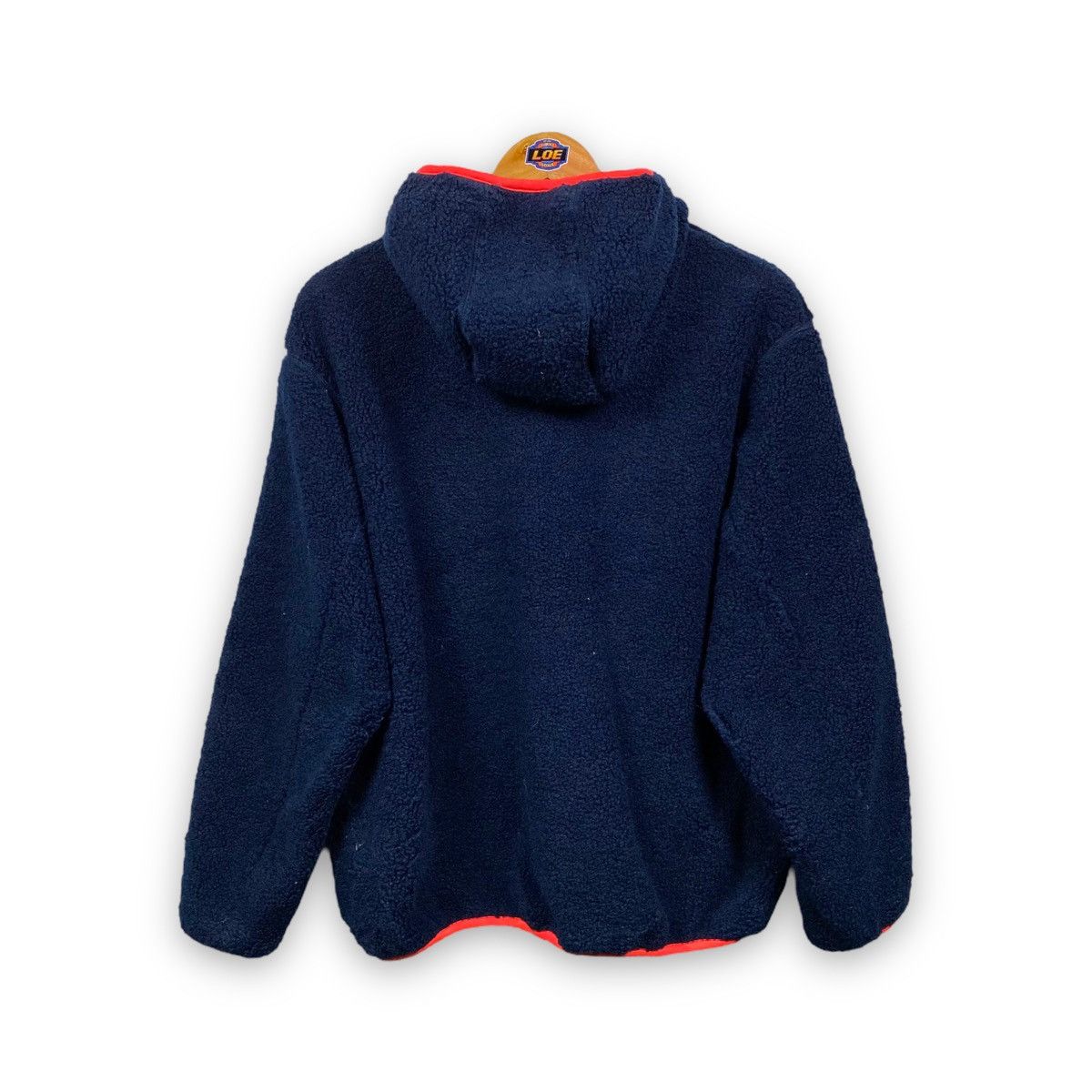 J.W.ANDERSON UNIQLO DEEP PILE FLEECE HOODED ZIPPER JACKET