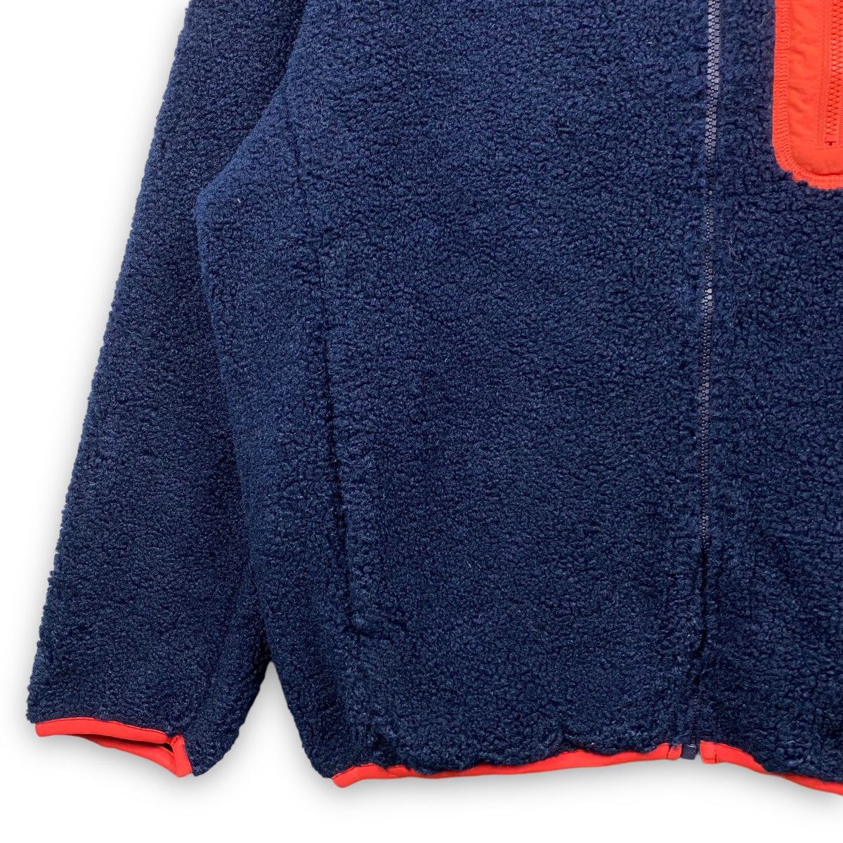 J.W.ANDERSON UNIQLO DEEP PILE FLEECE HOODED ZIPPER JACKET