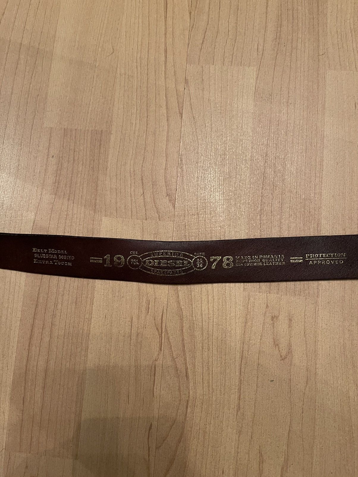 Diesel × Vintage Diesel vintage Y2K leather belt 112cm Size 34 - 6 Thumbnail