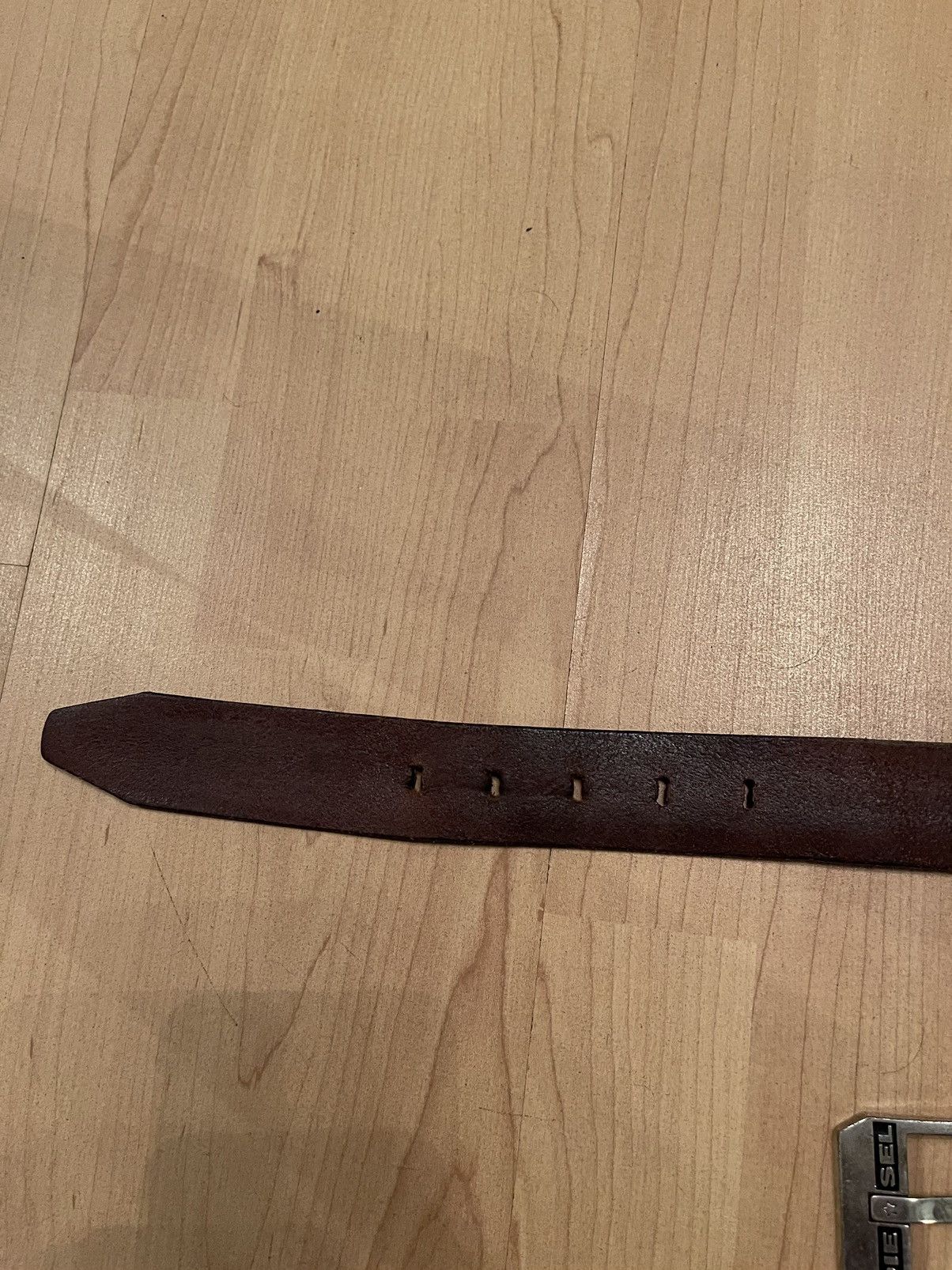 Diesel × Vintage Diesel vintage Y2K leather belt 112cm Size 34 - 4 Thumbnail