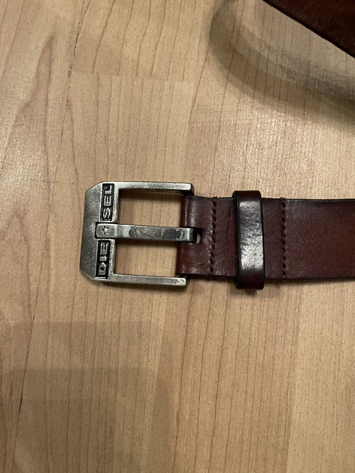 Diesel × Vintage Diesel vintage Y2K leather belt 112cm Size 34 - 2 Thumbnail