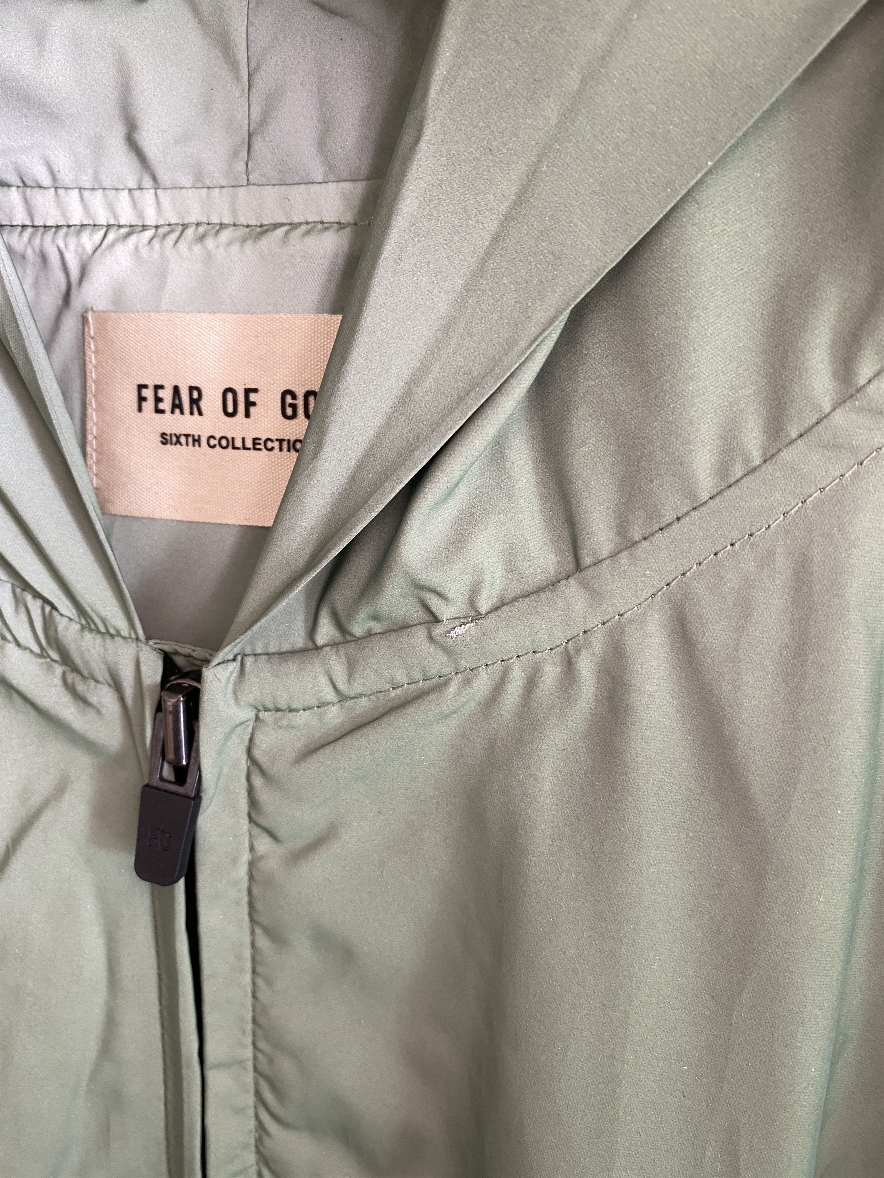Fear of God NWT FEAR OF GOD Reflective Parka Coat Jacket Rain trench L Size US XL / EU 56 / 4 - 12 Thumbnail