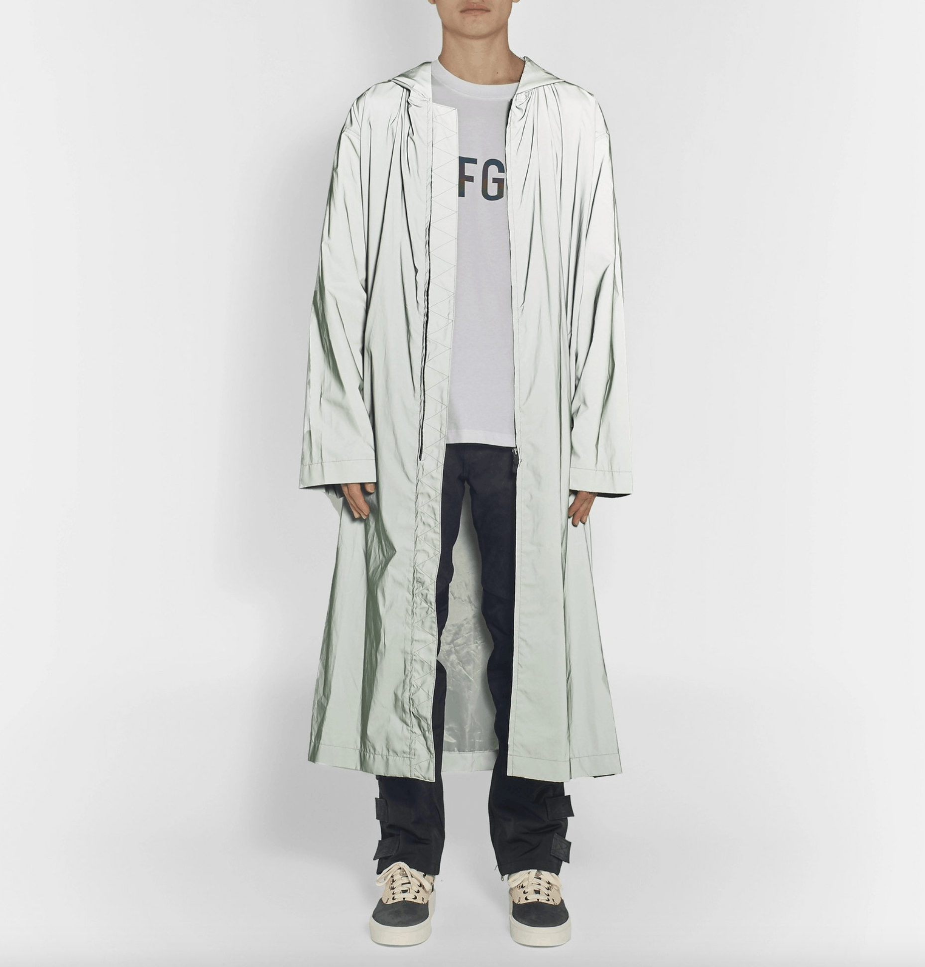 Fear of God NWT FEAR OF GOD Reflective Parka Coat Jacket Rain trench L Size US XL / EU 56 / 4 - 1 Thumbnail
