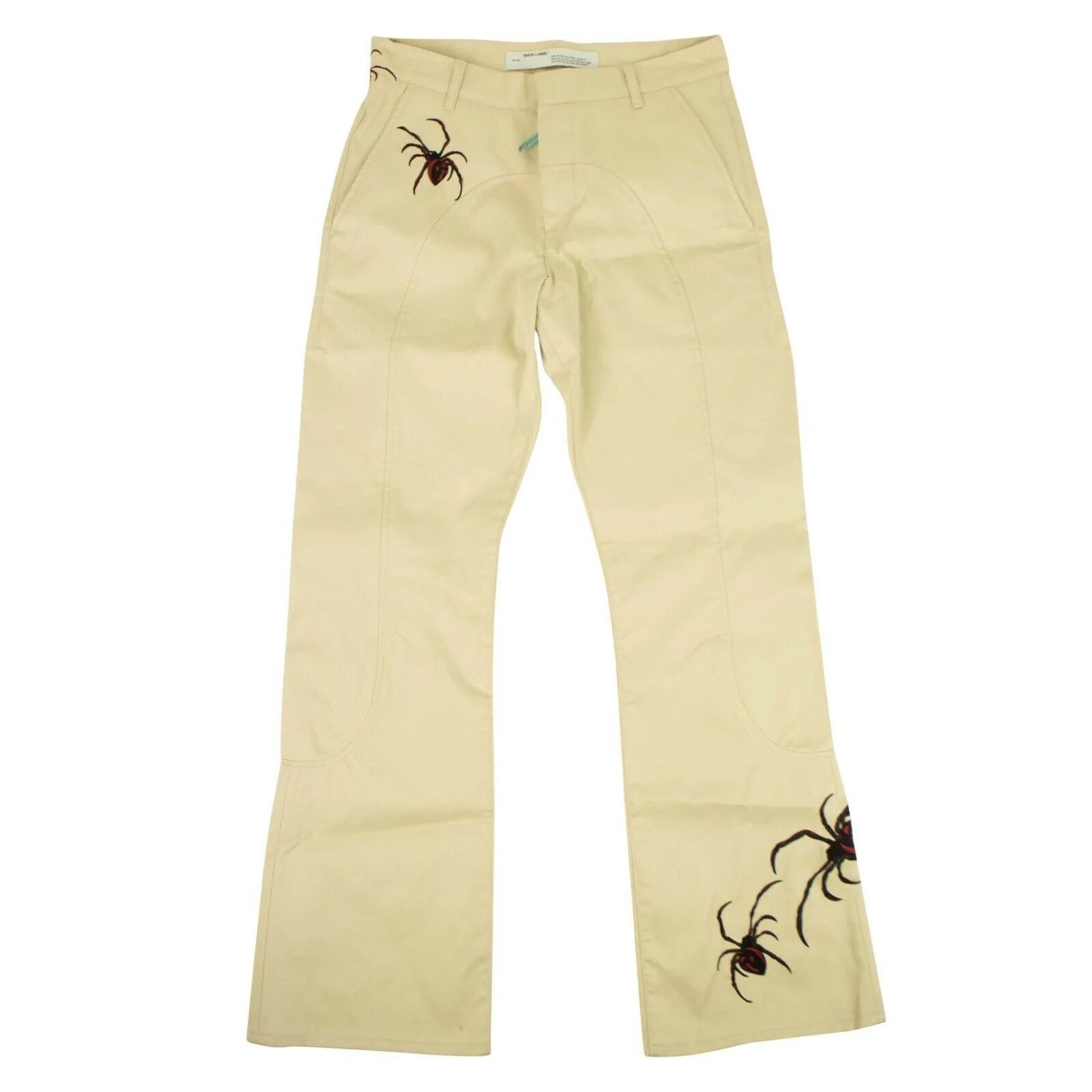 OFF WHITE C/O VIRGIL ABLOH BEIGE CHINO 'SPIDER' PANTS