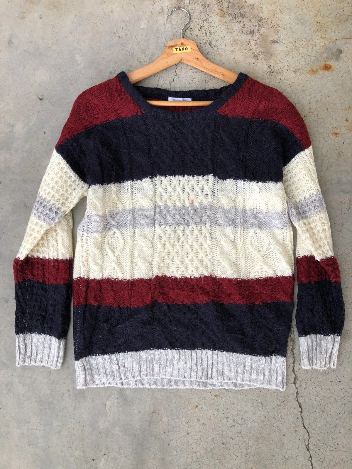 💥OLIVE DES OLIVE Pullover/Pureknit Stripe Knitting Pattern