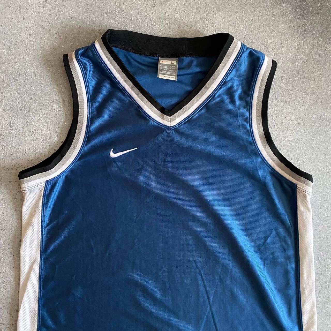 Nike × Nike ACG × Vintage 90s Nike Vintage Swoosh Logo Basketball Mesh Tank Top y2k Size US L / EU 52-54 / 3 - 4 Thumbnail