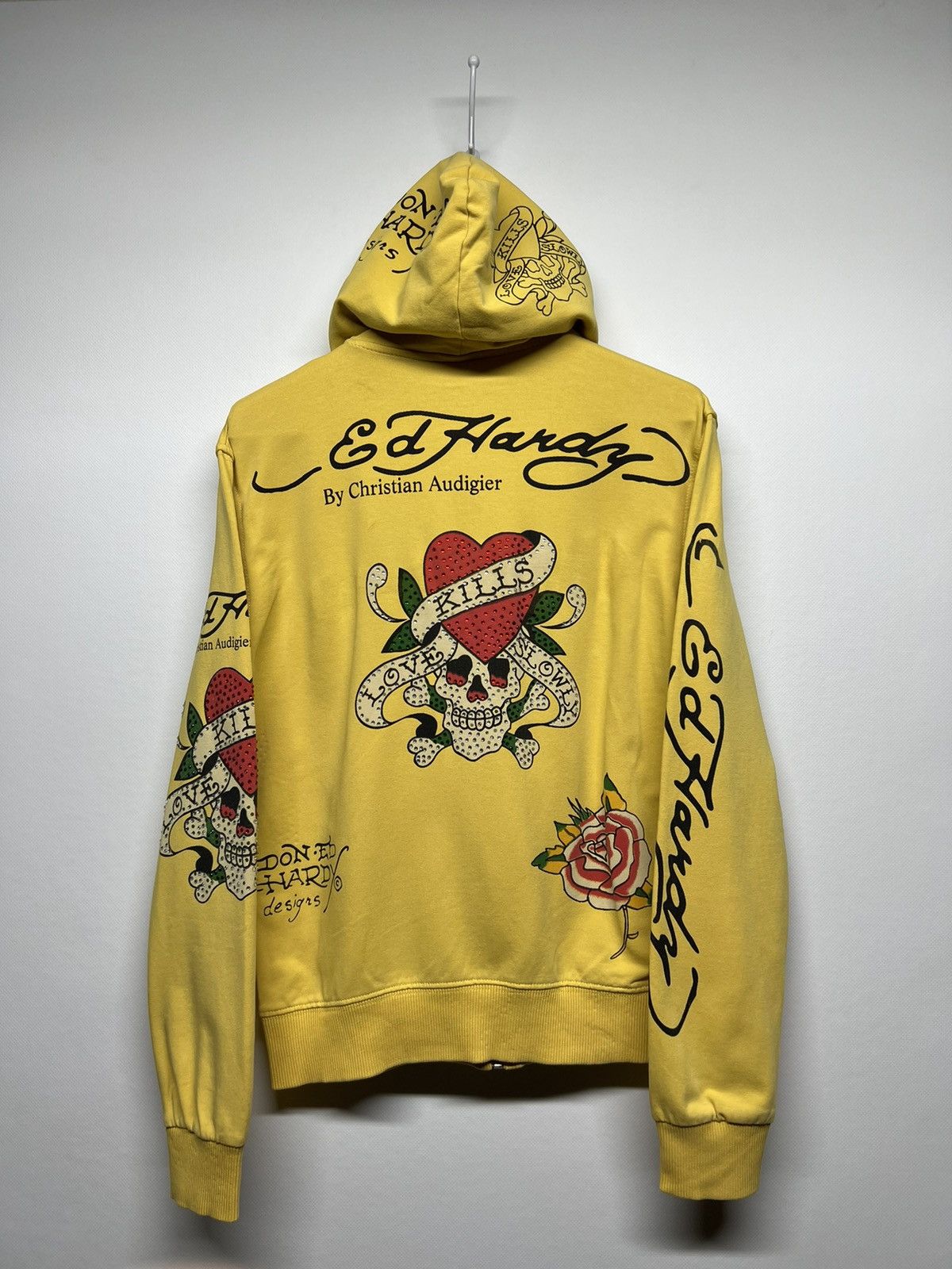 Christian Audigier × Ed Hardy × Vintage Vintage Y2k Skull