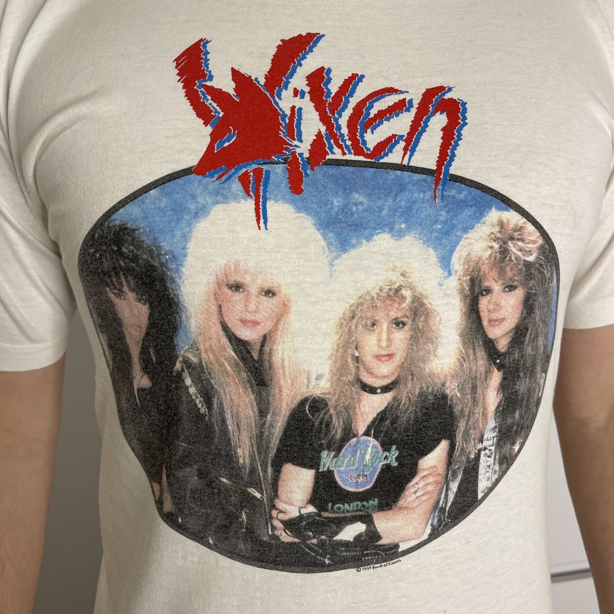 Band Tees × Vintage VINTAGE VIXEN Genuine TOUR T Shirt MILTON KEYNES UK 1989 Size US L / EU 52-54 / 3 - 2 Thumbnail